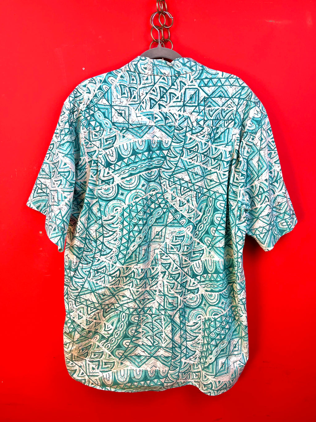 Vintage 90s Italian Cotton Pattern Shirt – Vagabond XL