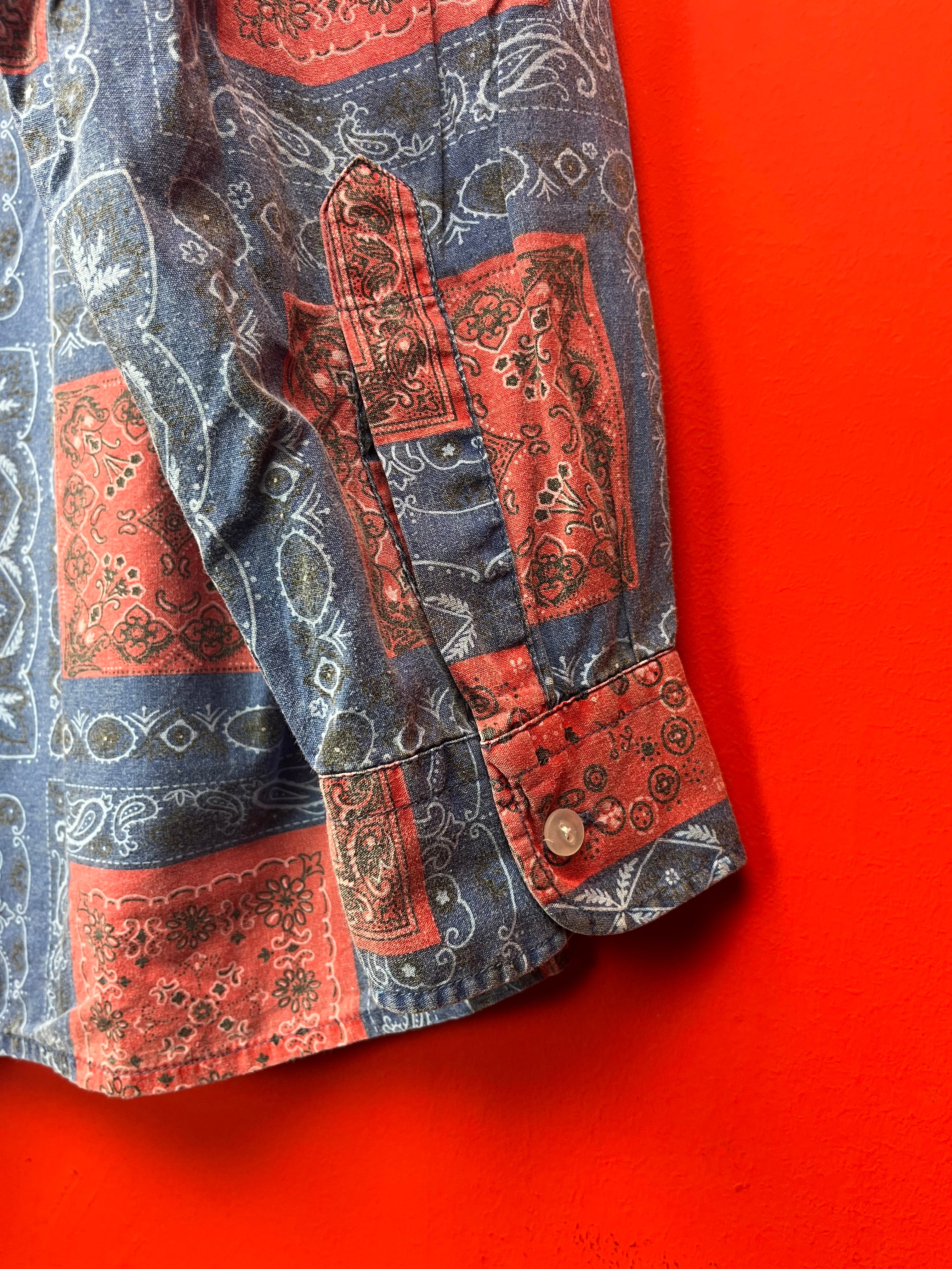 Camicia Vintage Bandana Patchwork Campione