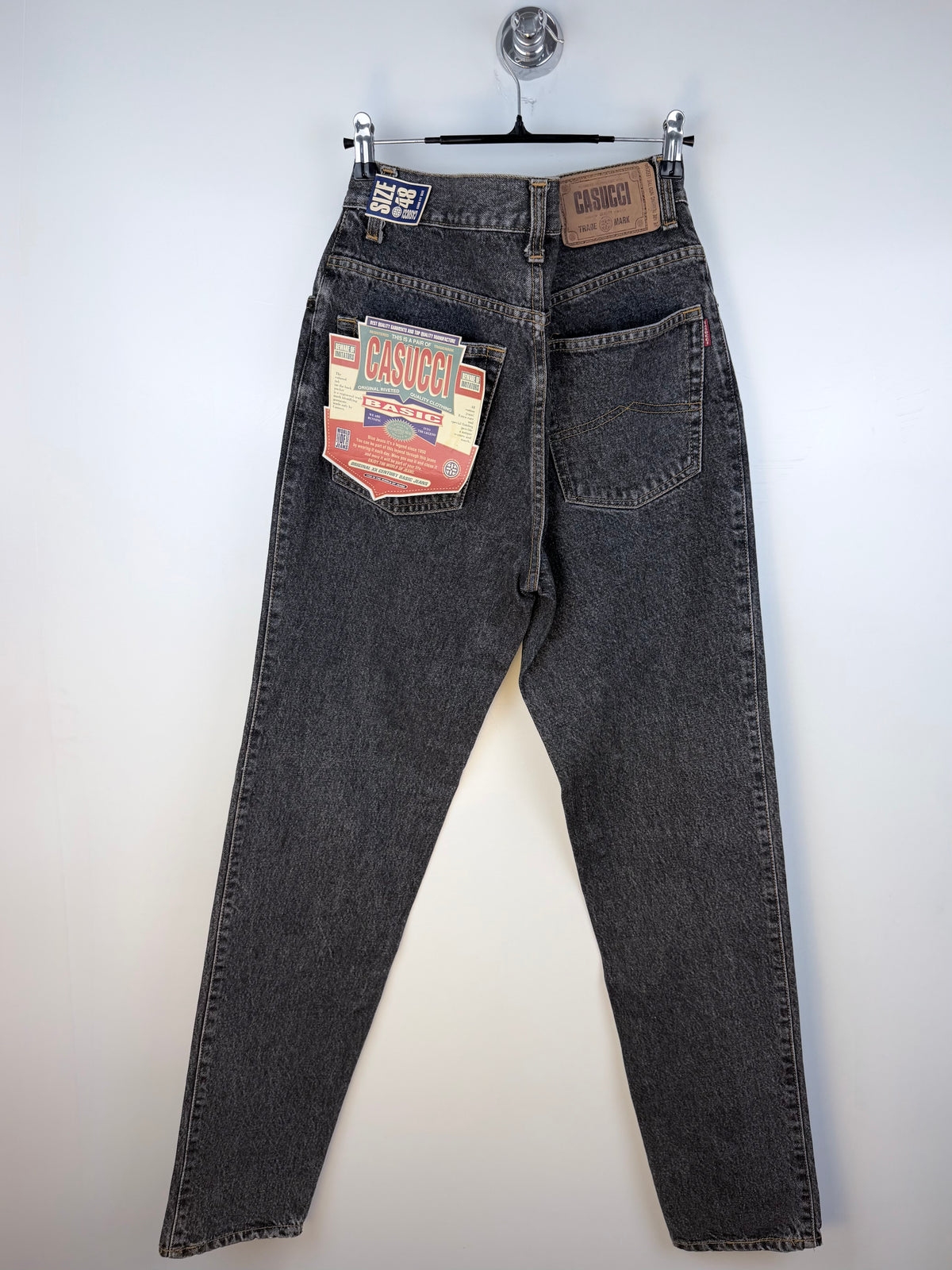 Jeans vintage Casucci grigio slavato con cartellini originali