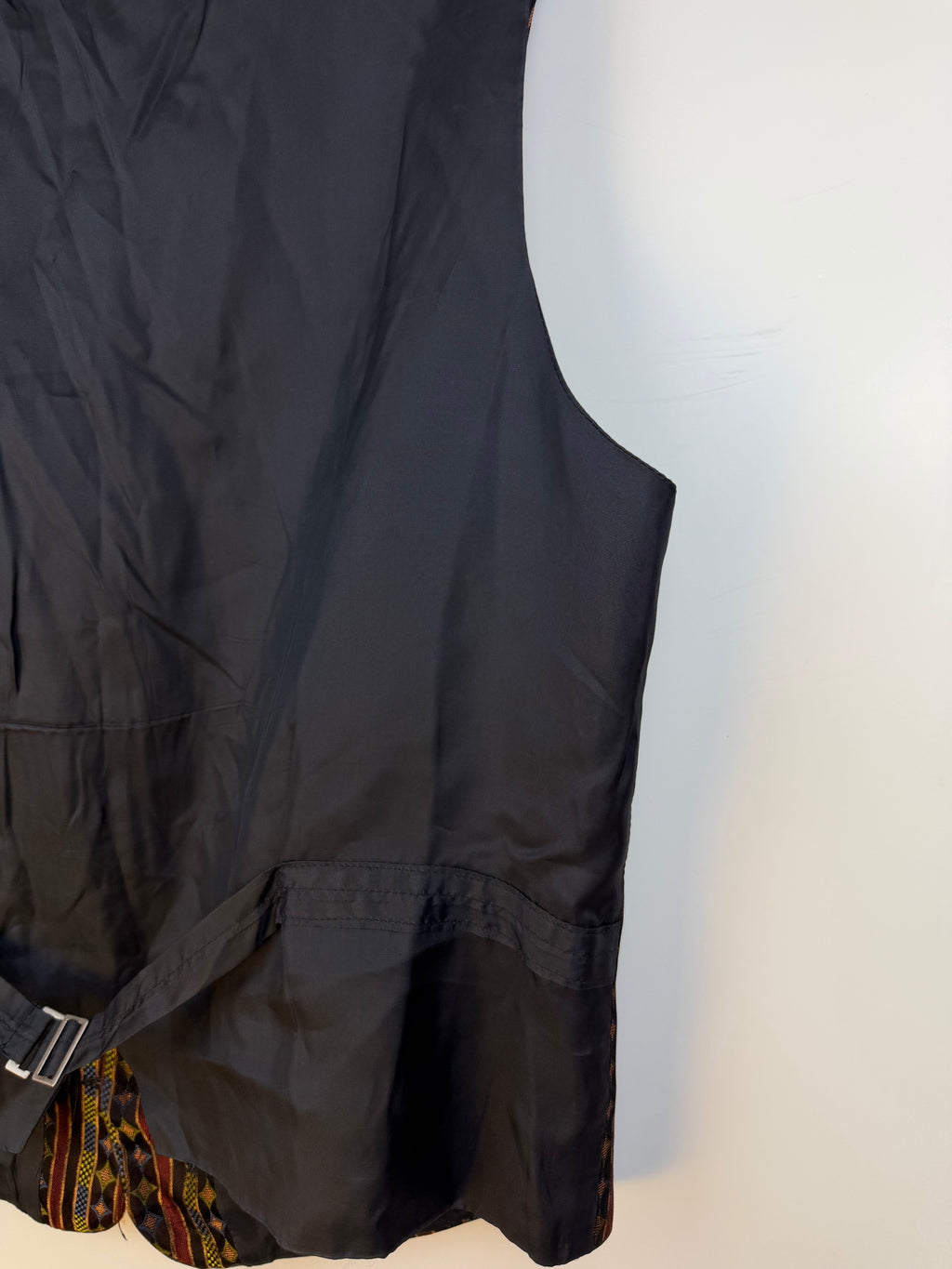 Gilet vintage Giacomo Larusso con fantasia geometrica
