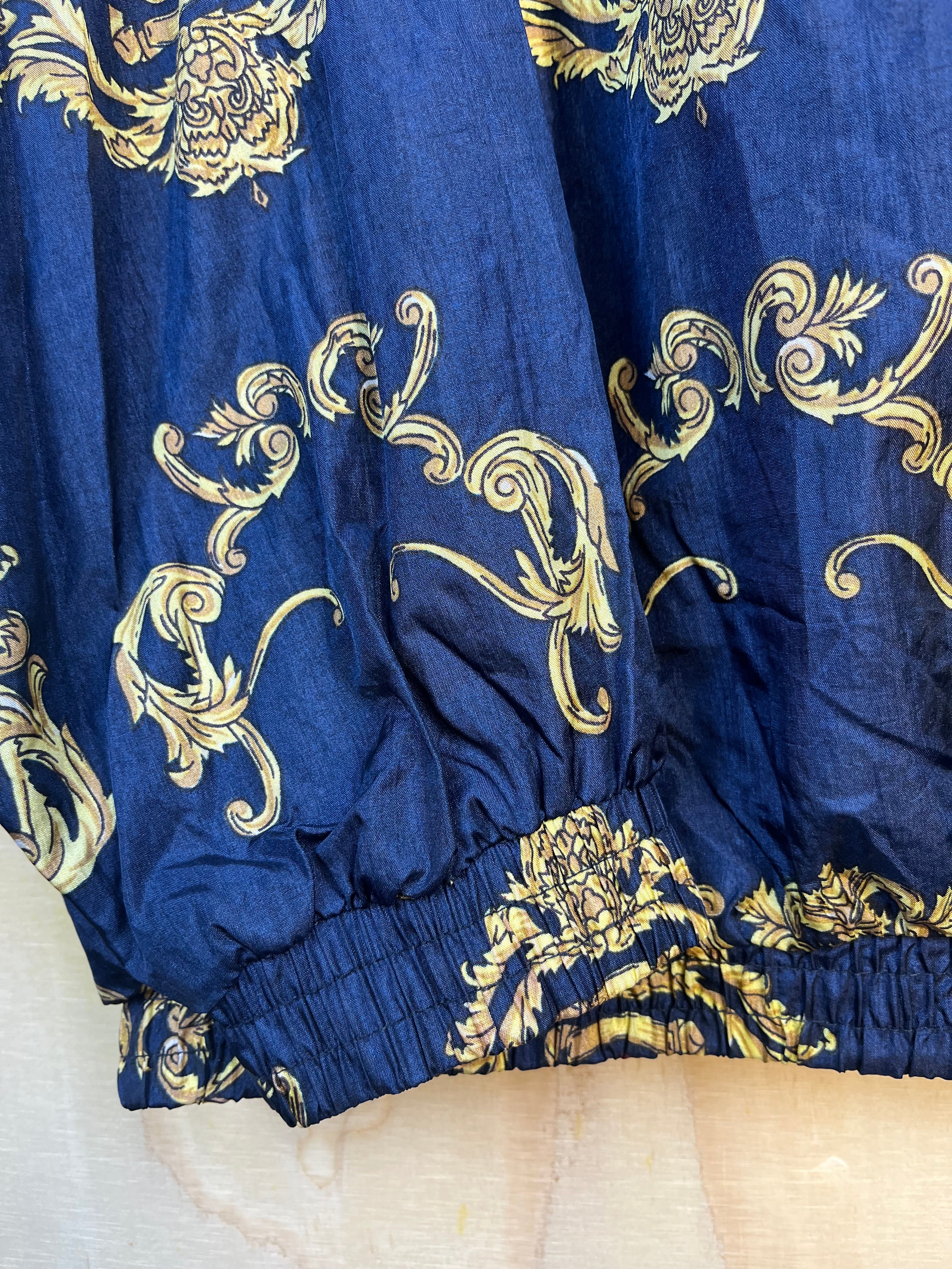 Vintage Baroque Blue Windbreaker