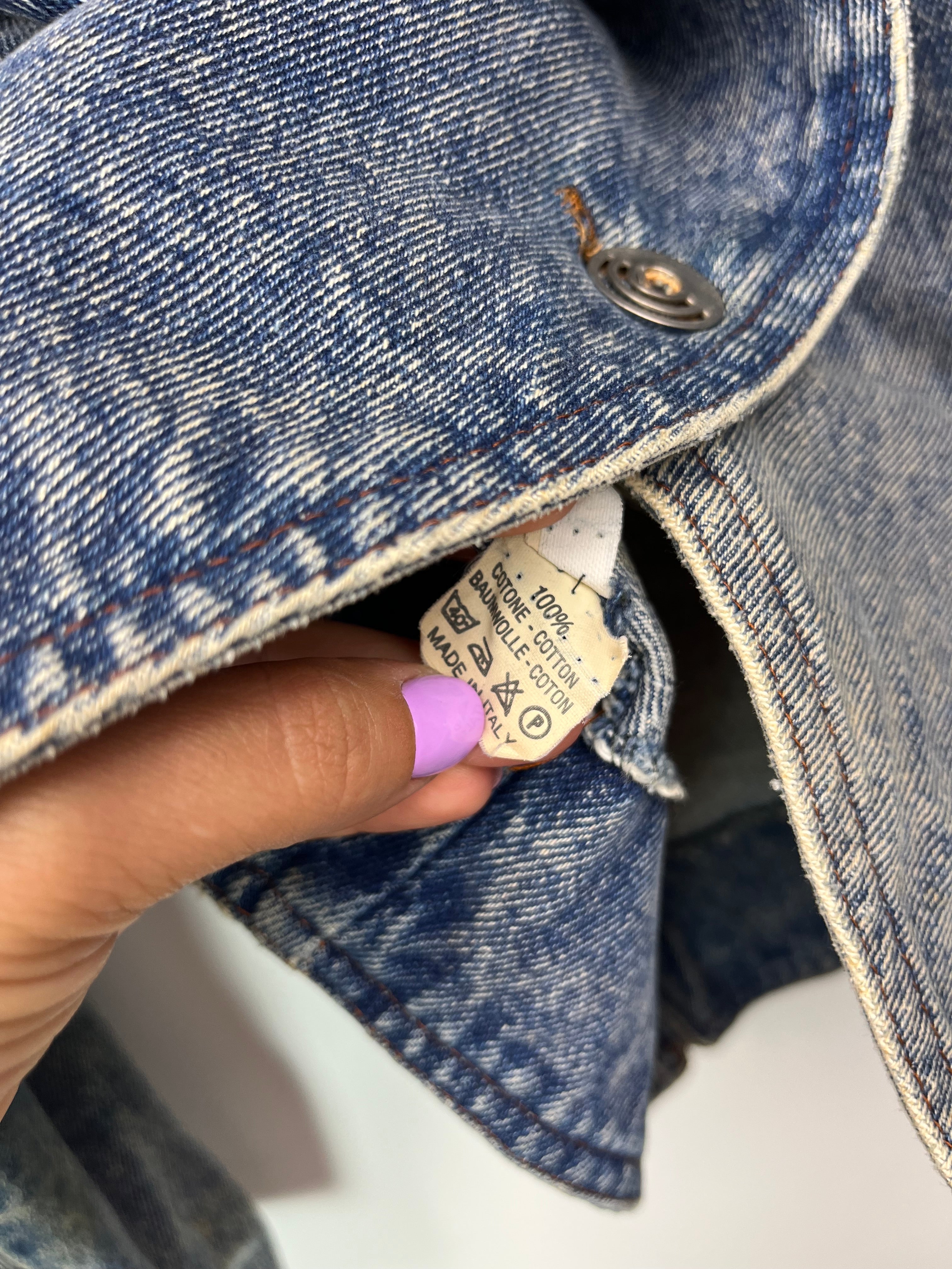Giacca Vintage Acid Wash Made in Italy Anni ’80