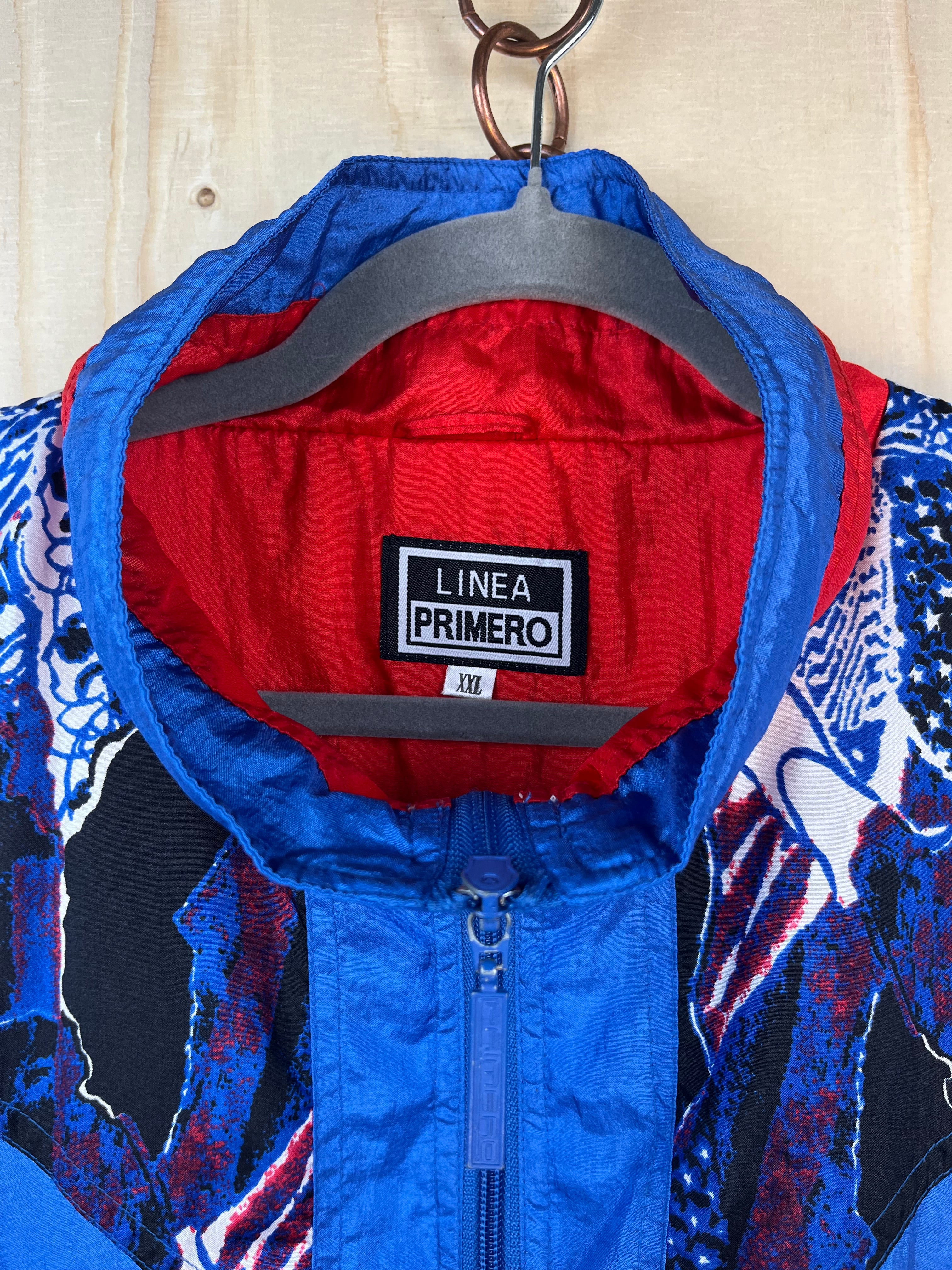 Giacca Windbreaker Vintage Anni ’90 Color Block Multicolor