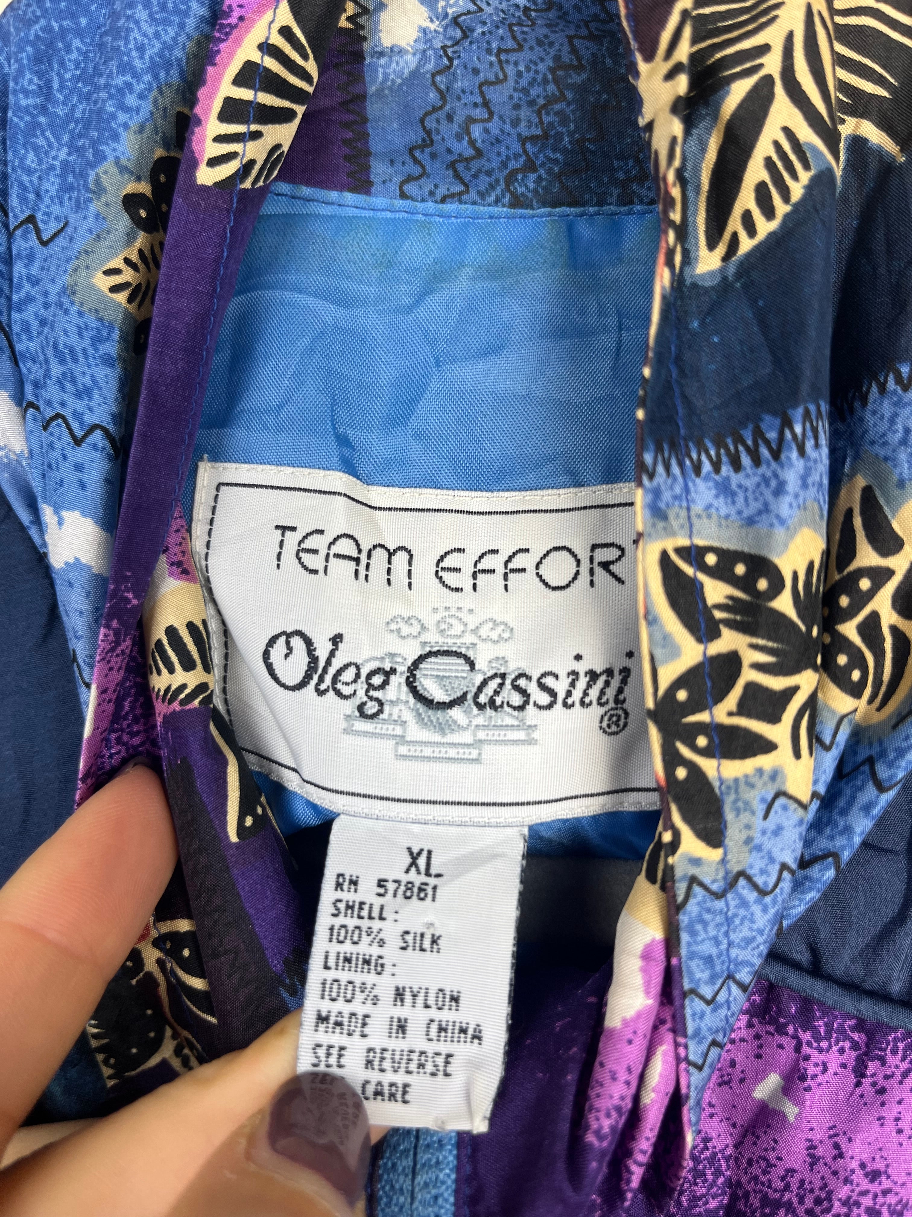 Vintage Silk Patchwork Jacket 90s