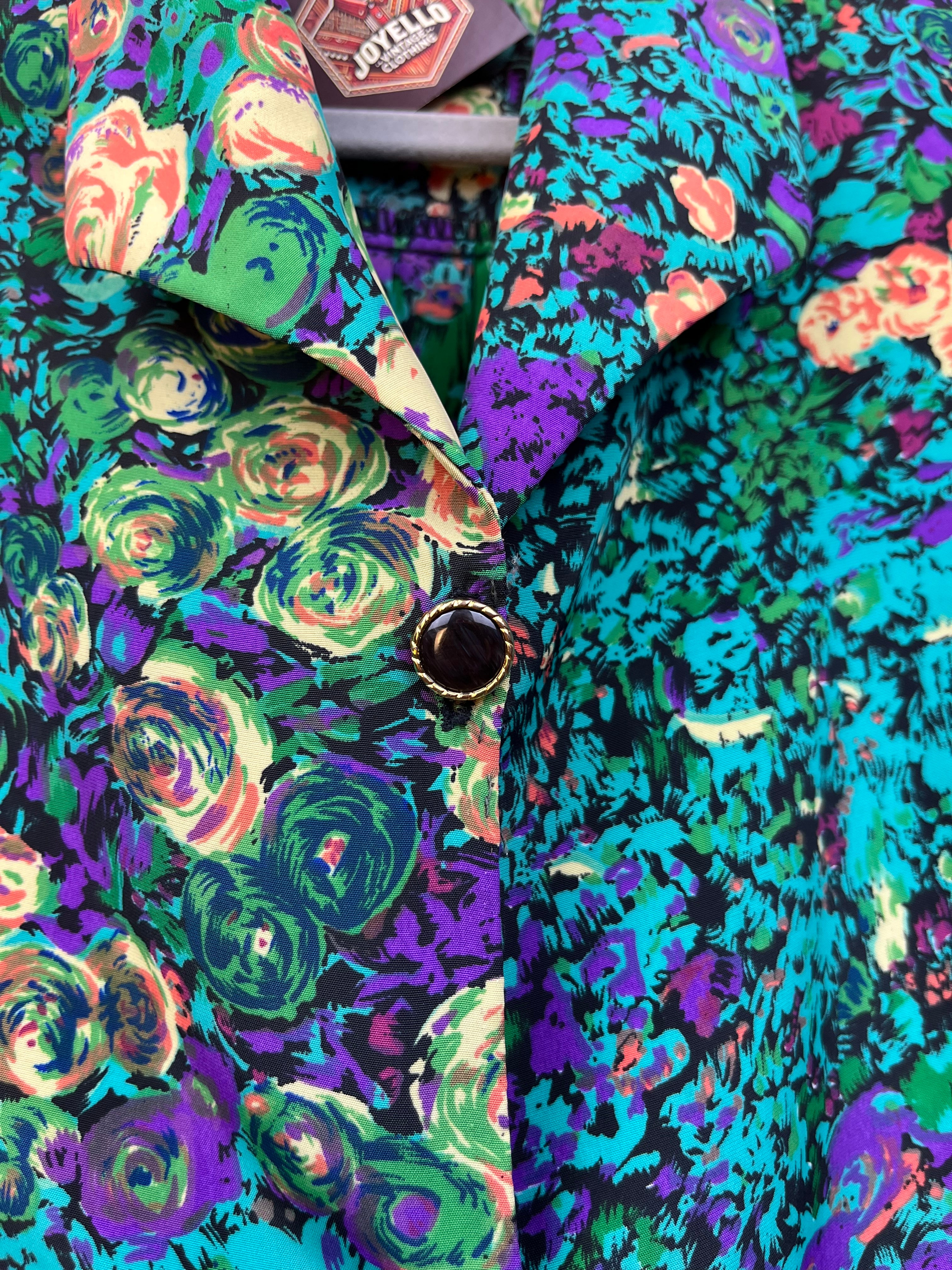 Camicia Vintage Floreale Artistica Anni 90