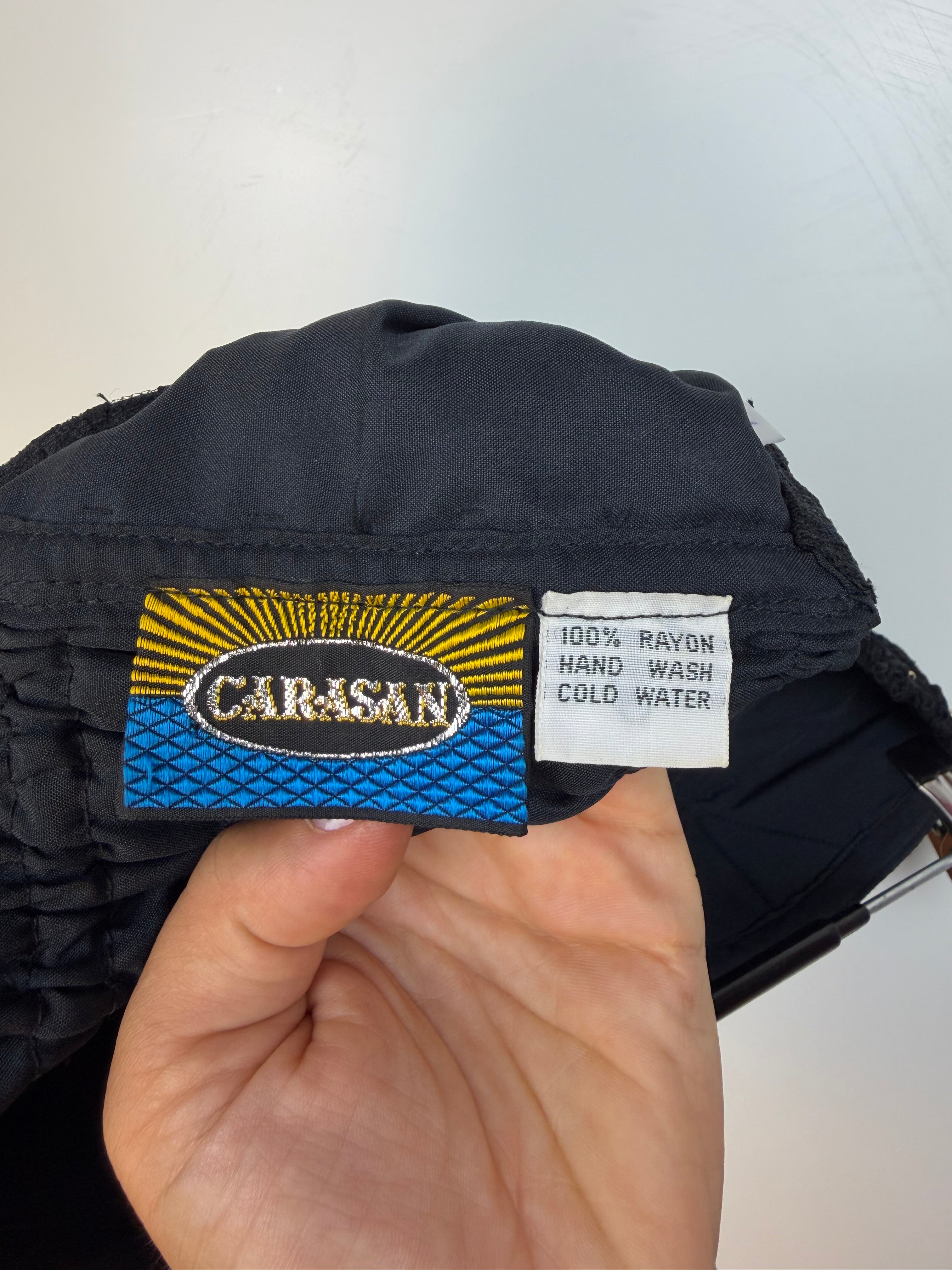 Vintage Carisma Bustier Nero Gioiello in Pizzo – Y2K