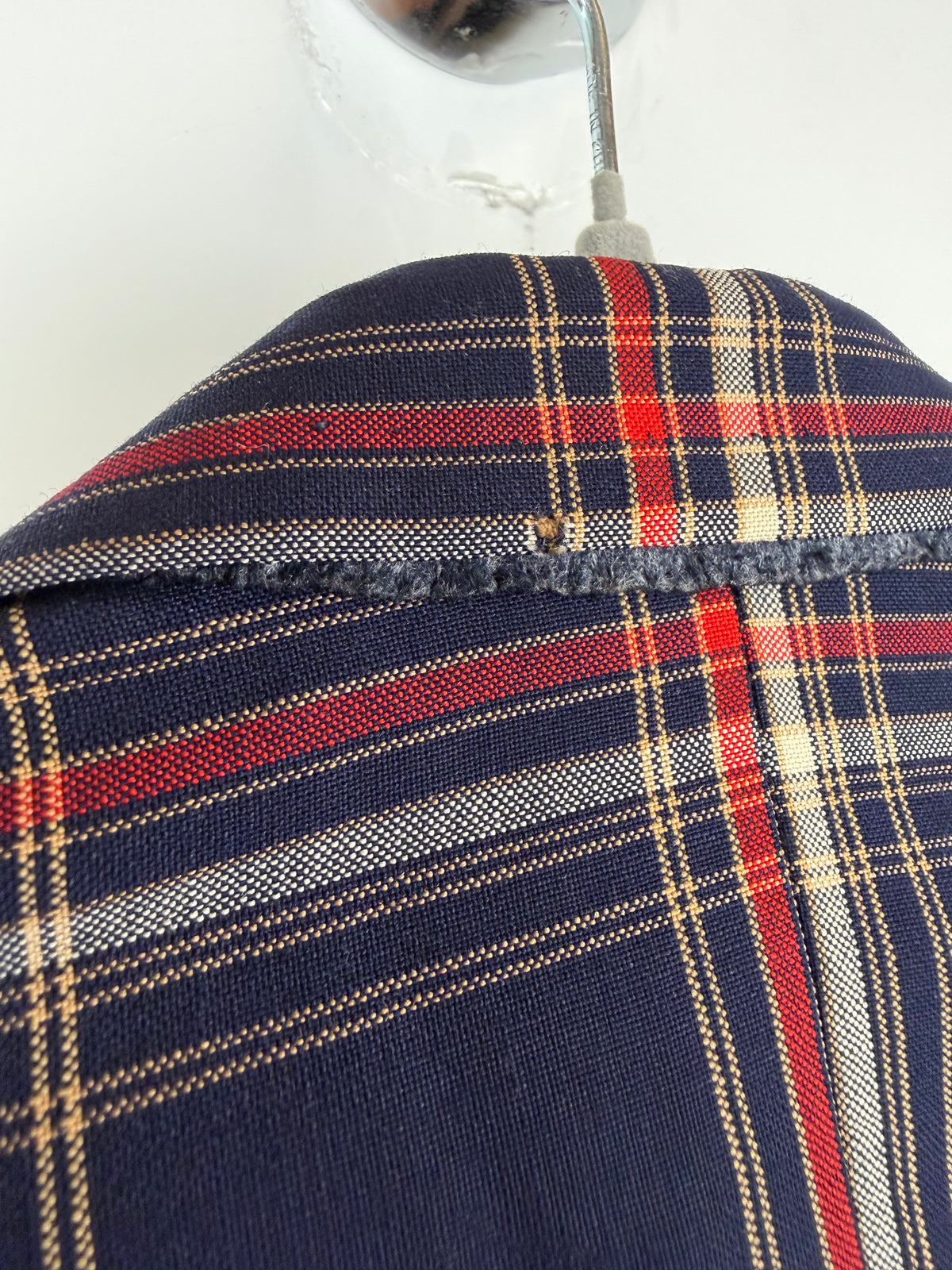 Blazer uomo vintage in lana tartan Freeman Club