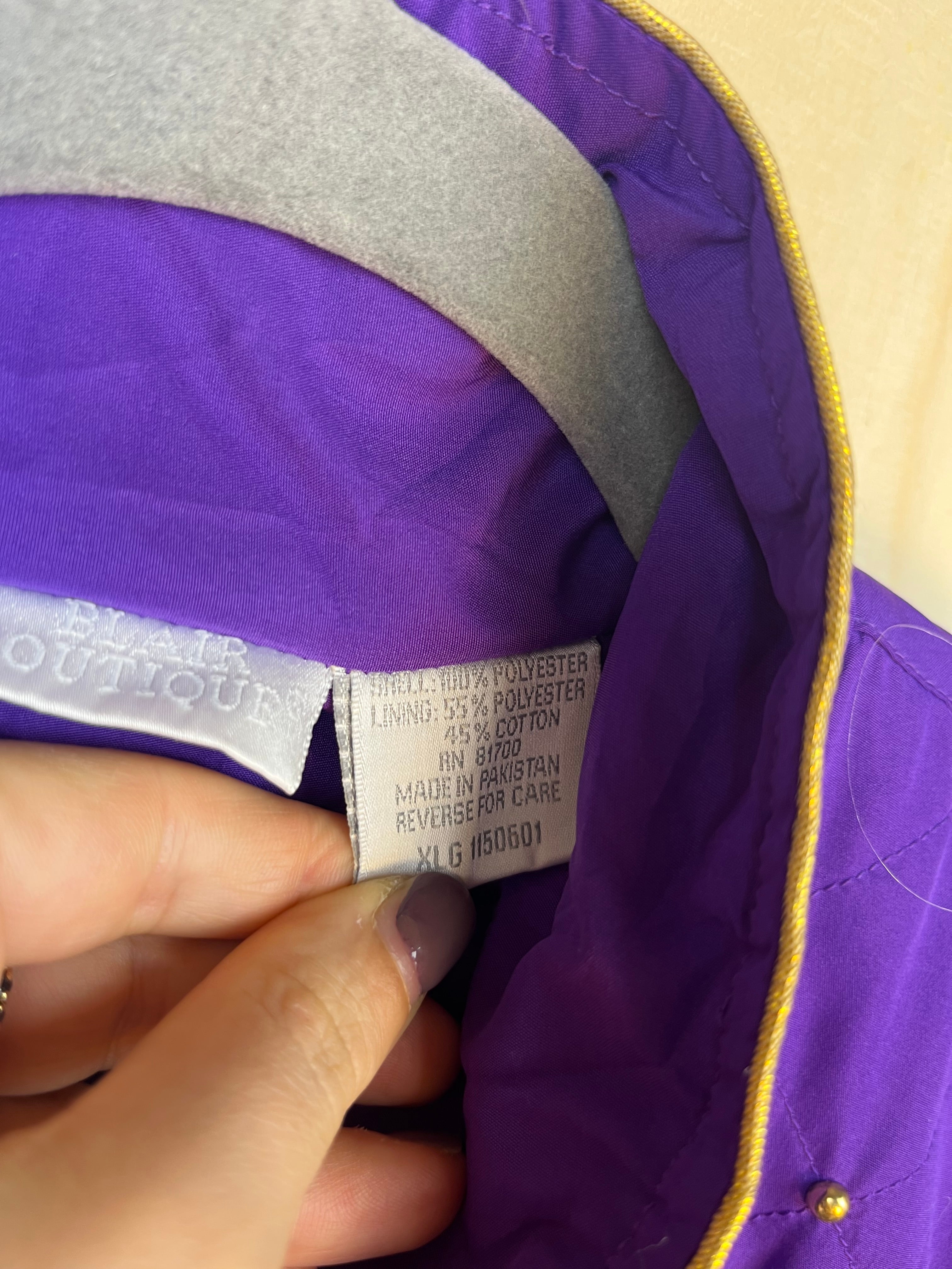 Vintage Purple Studded Jacket 90s