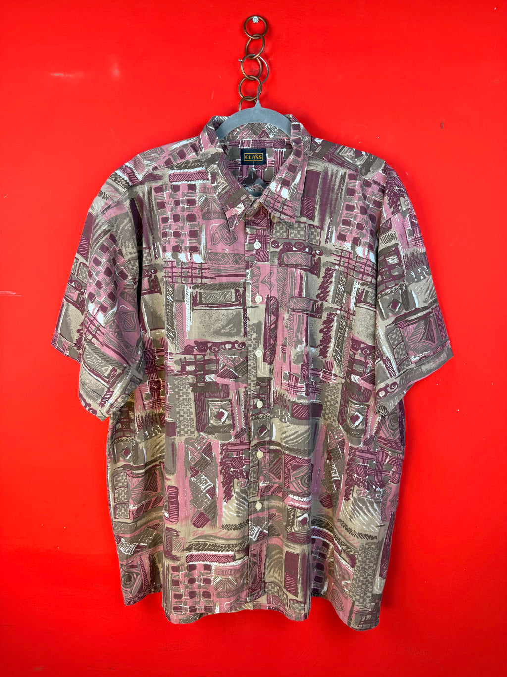 Vintage 90s abstract short sleeve shirt