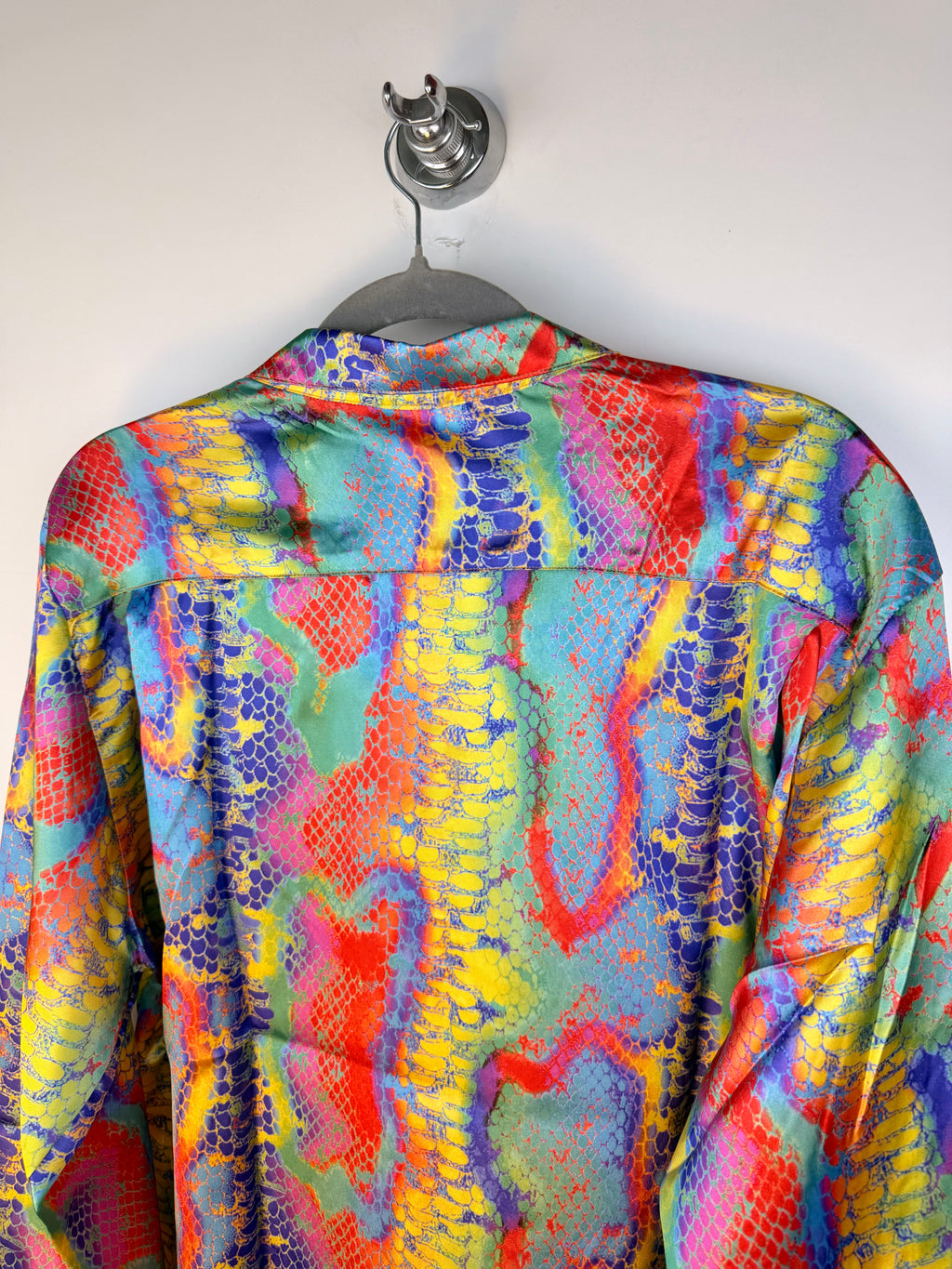 Camicia vintage Giblor’s multicolor effetto pitone anni ’90 – XL