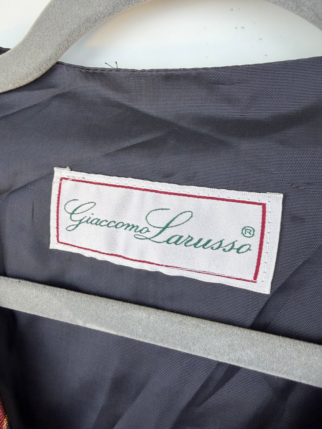 Gilet vintage Giacomo Larusso con fantasia geometrica