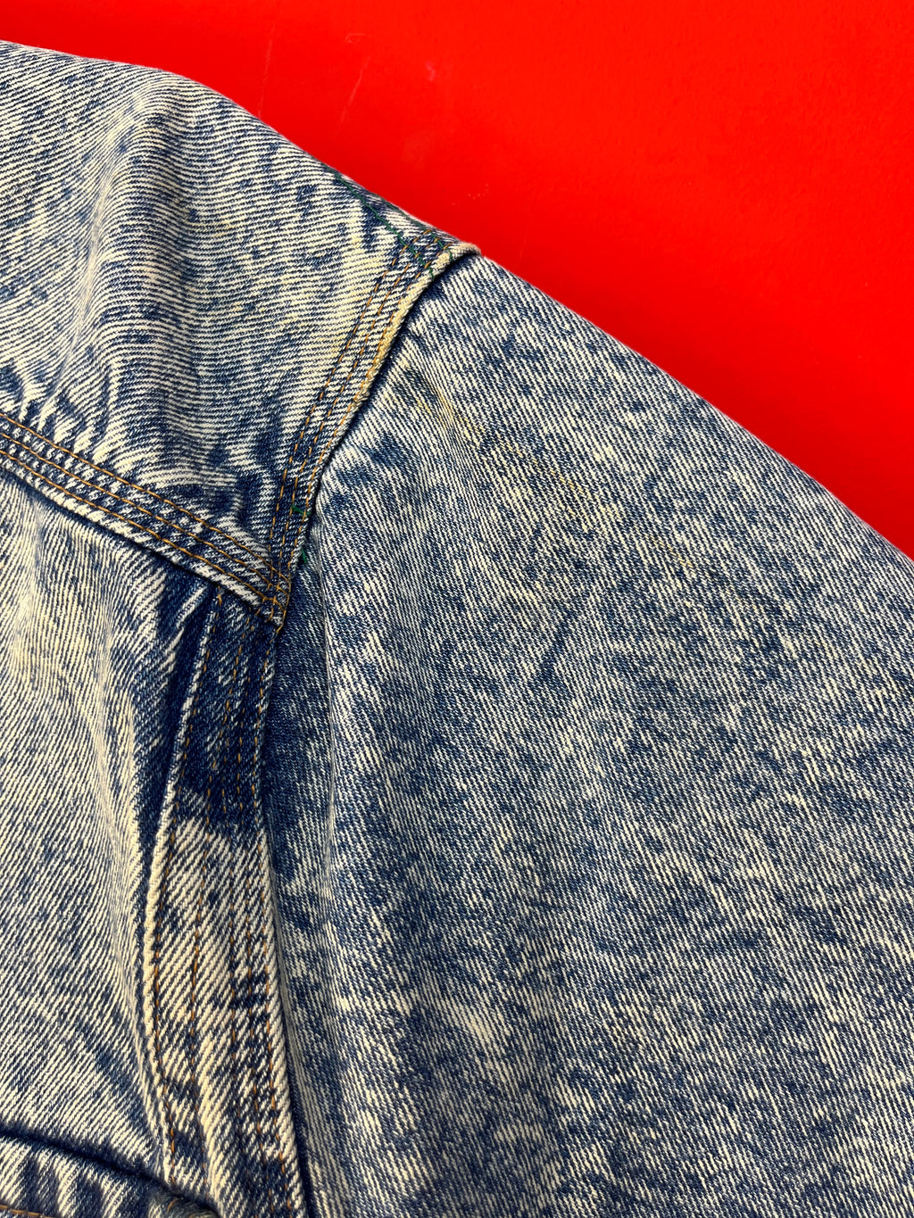 Vintage Acid Wash Denim Jacket Made in Italy