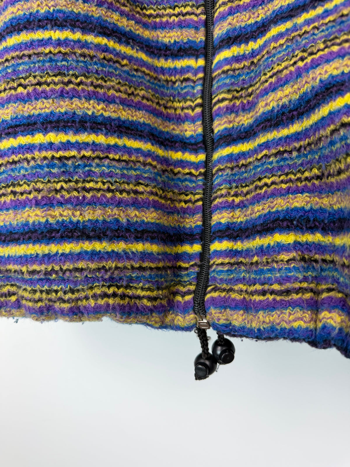 Gilet vintage oversize in maglia multicolor