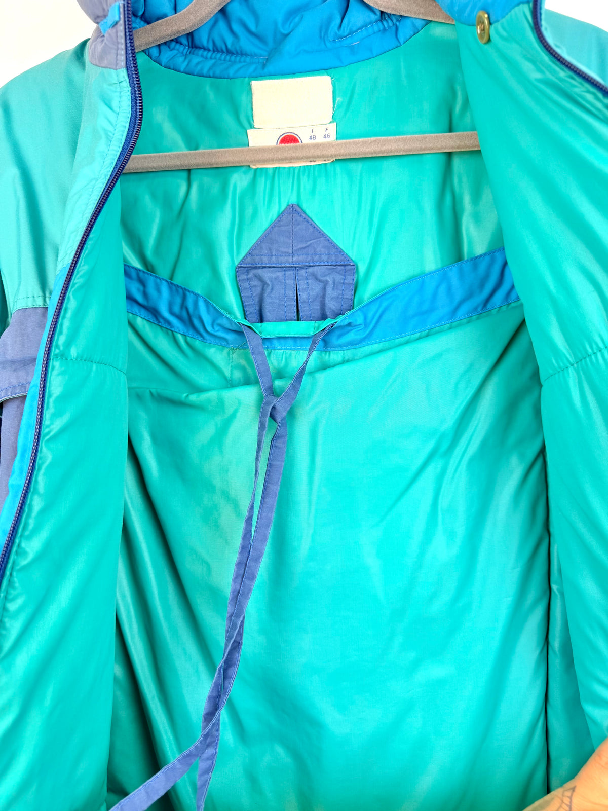 Giacca vintage Colmar Spacerace – azzurro e verde acqua