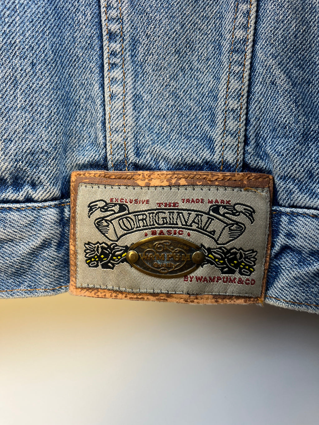Giacca Jeans Vintage Oversize Denim Chiaro XXL