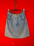Vintage Benetton Denim Mini Skirt Made in Italy