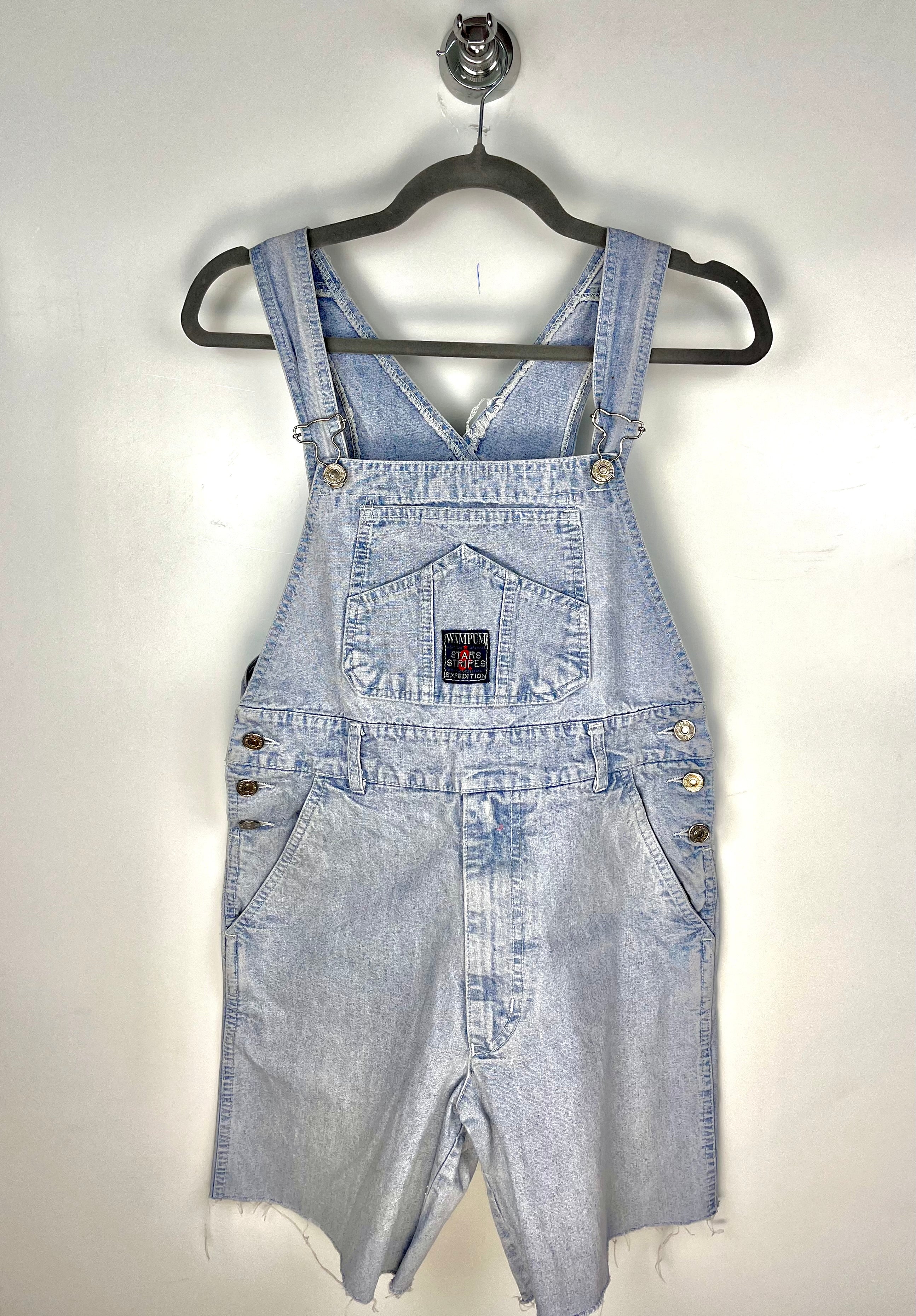 Salopette Corta Vintage in Denim Chiaro Anni ’90