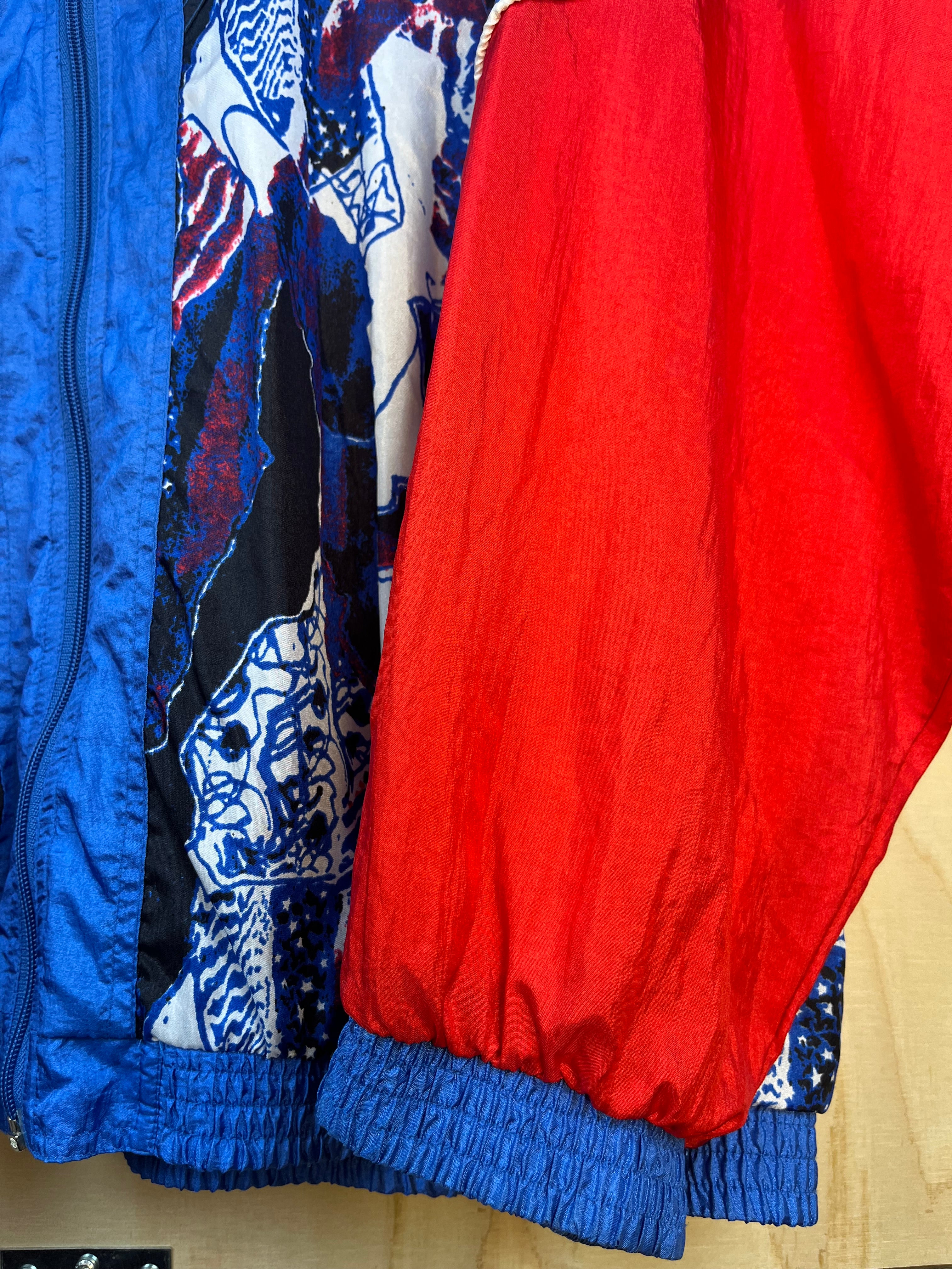 Giacca Windbreaker Vintage Anni ’90 Color Block Multicolor