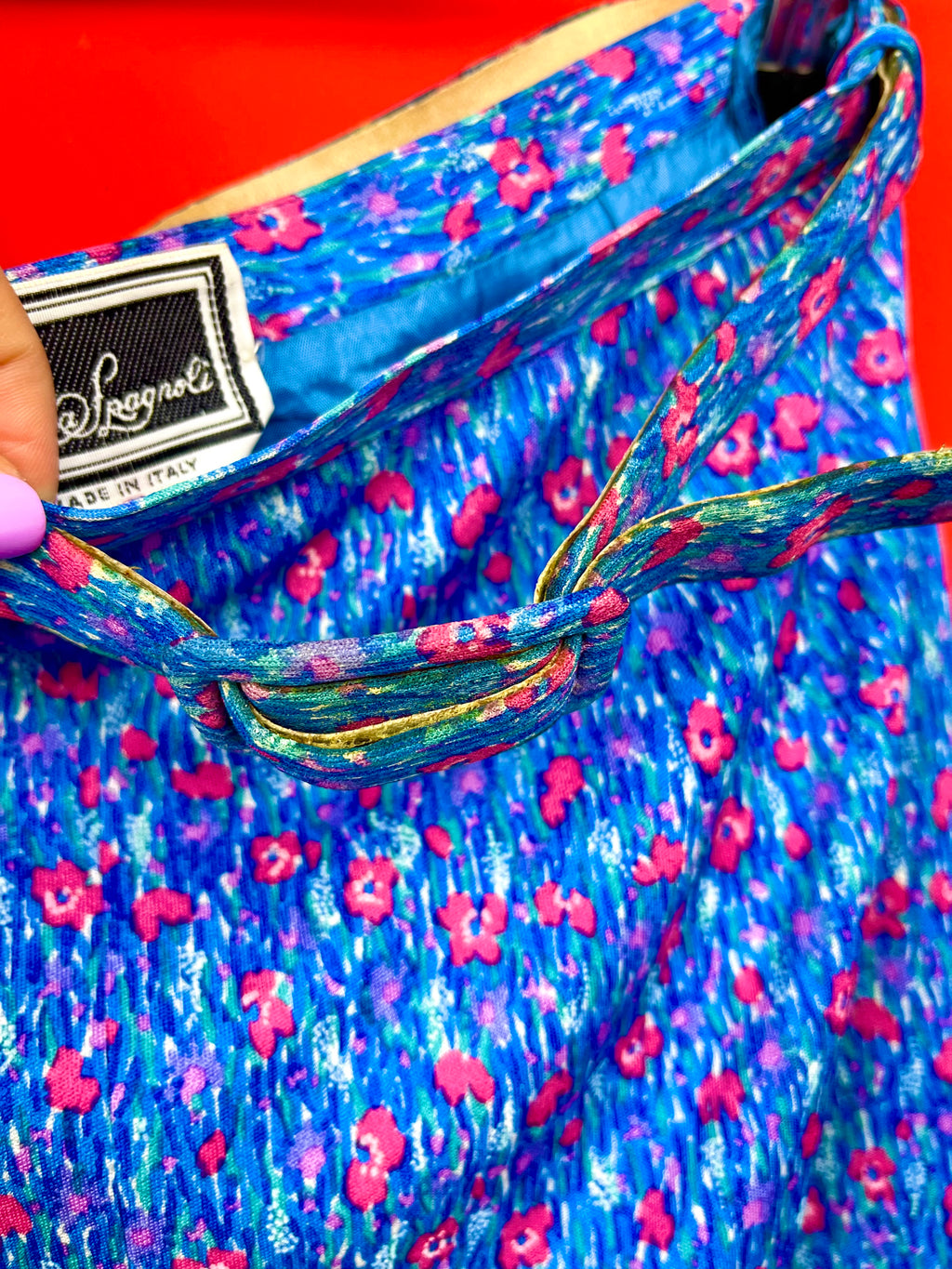 Completo Vintage Floreale Luisa Spagnoli Made in Italy