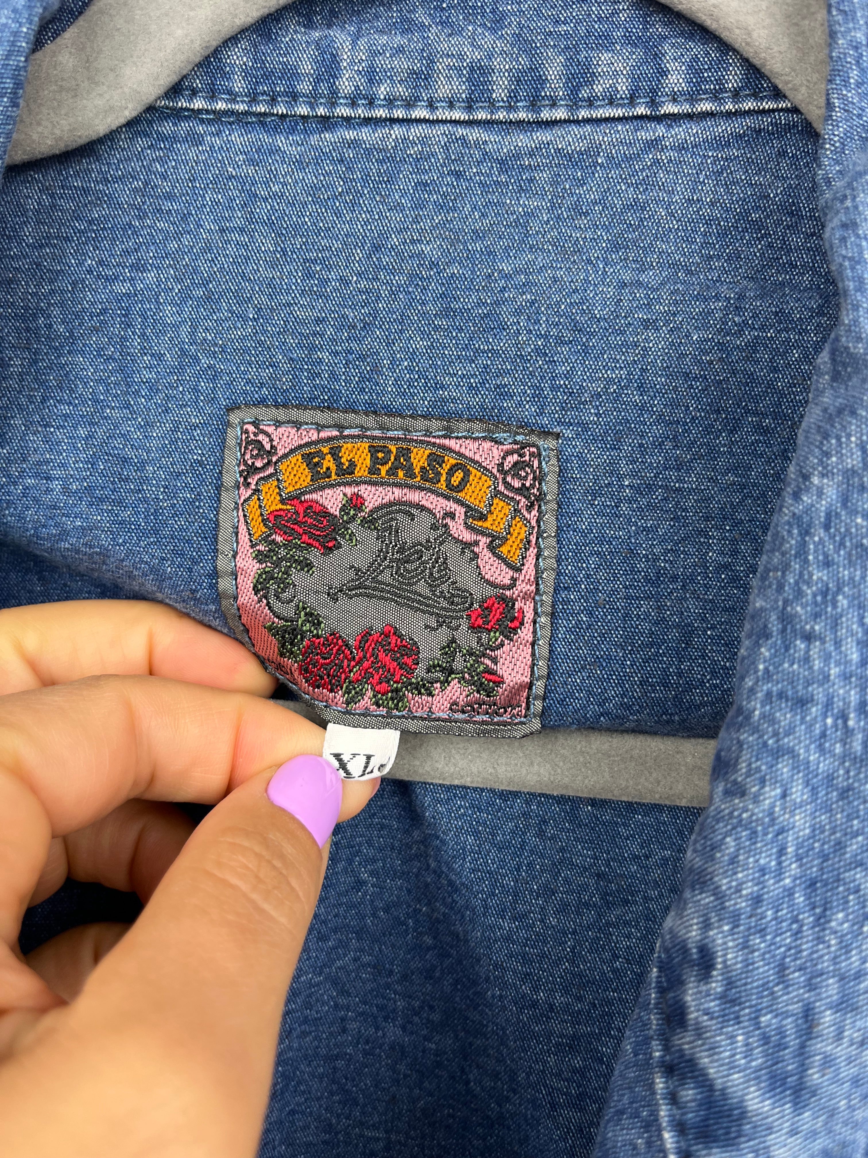 Vintage Denim Blazer Club Marine El Paso