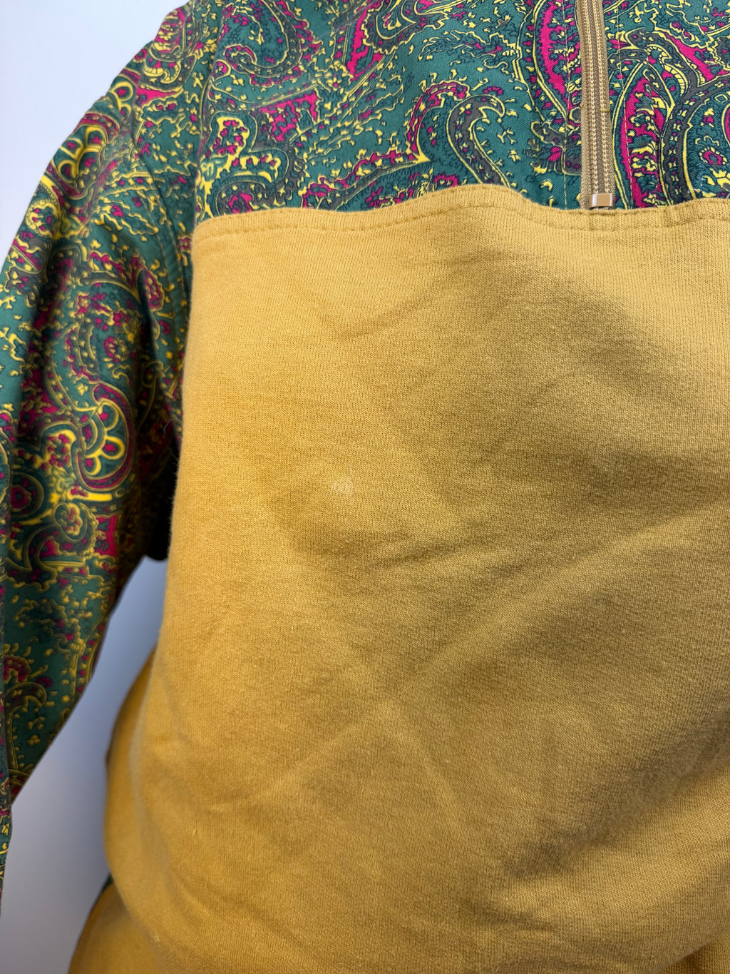 Tuta vintage Trigema paisley senape – taglia L