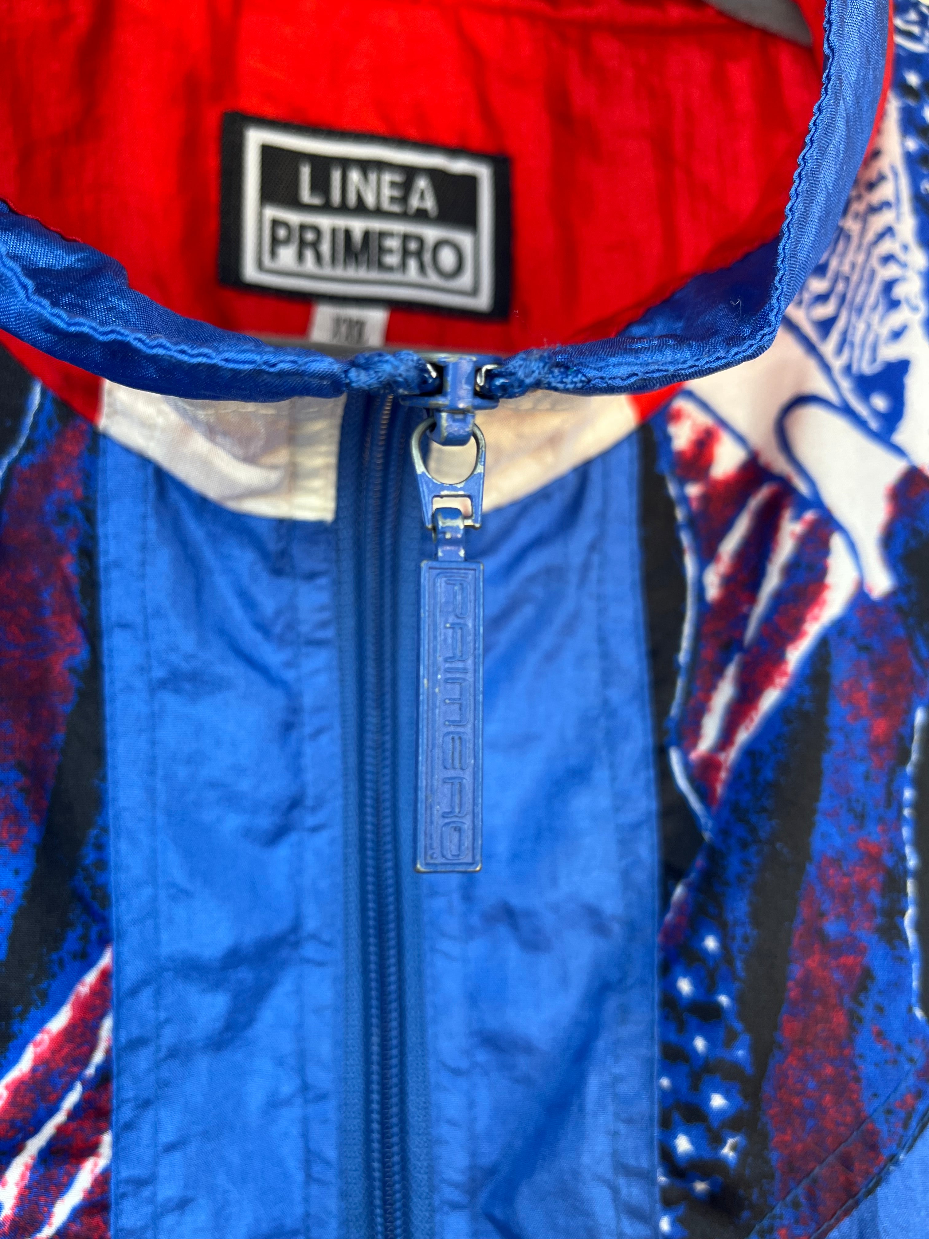 Giacca Windbreaker Vintage Anni ’90 Color Block Multicolor