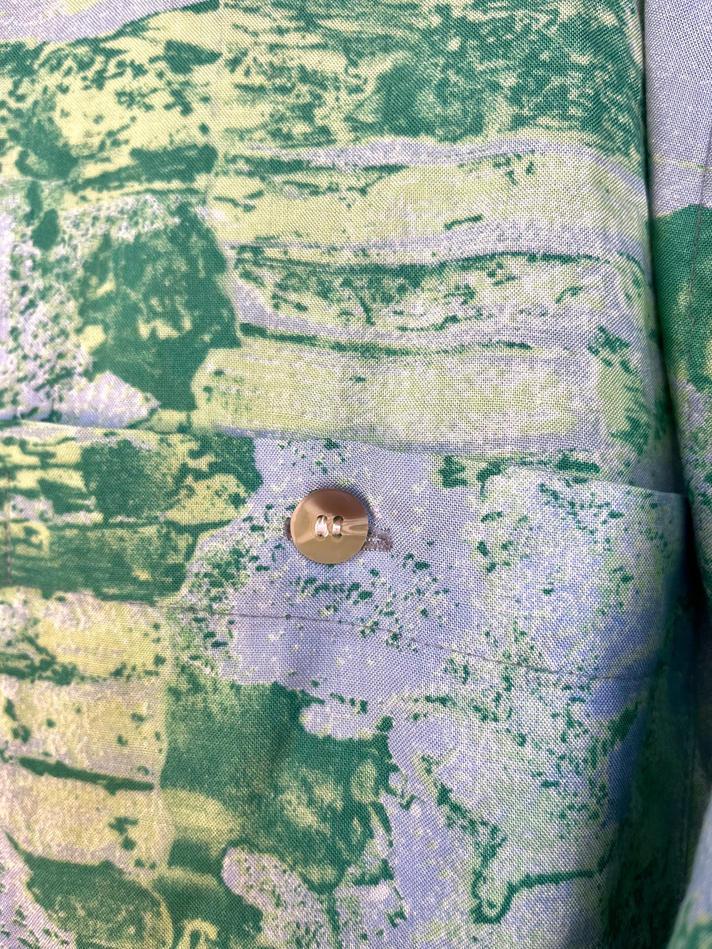 Camicia Vintage Astratta in Viscosa 90s