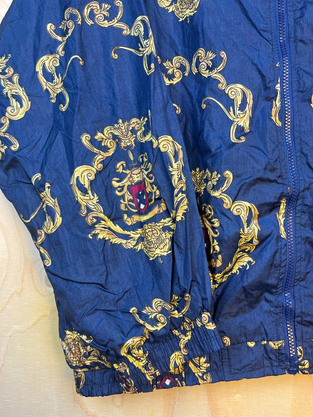 Vintage Baroque Blue Windbreaker