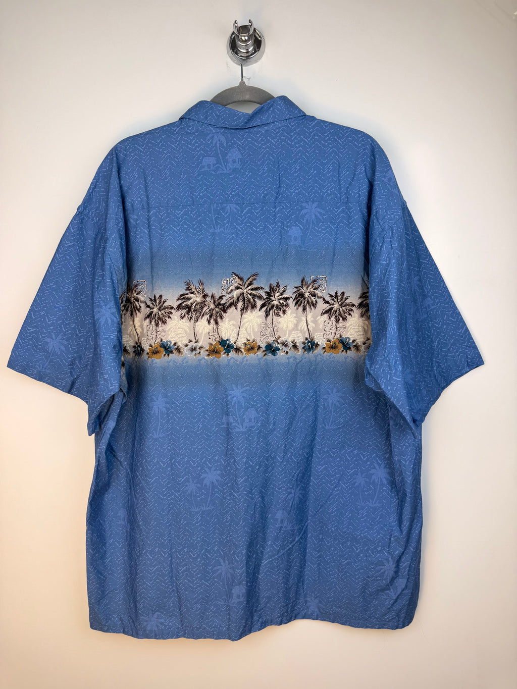 Camicia vintage Pierre Cardin tropicale in cotone – XXL