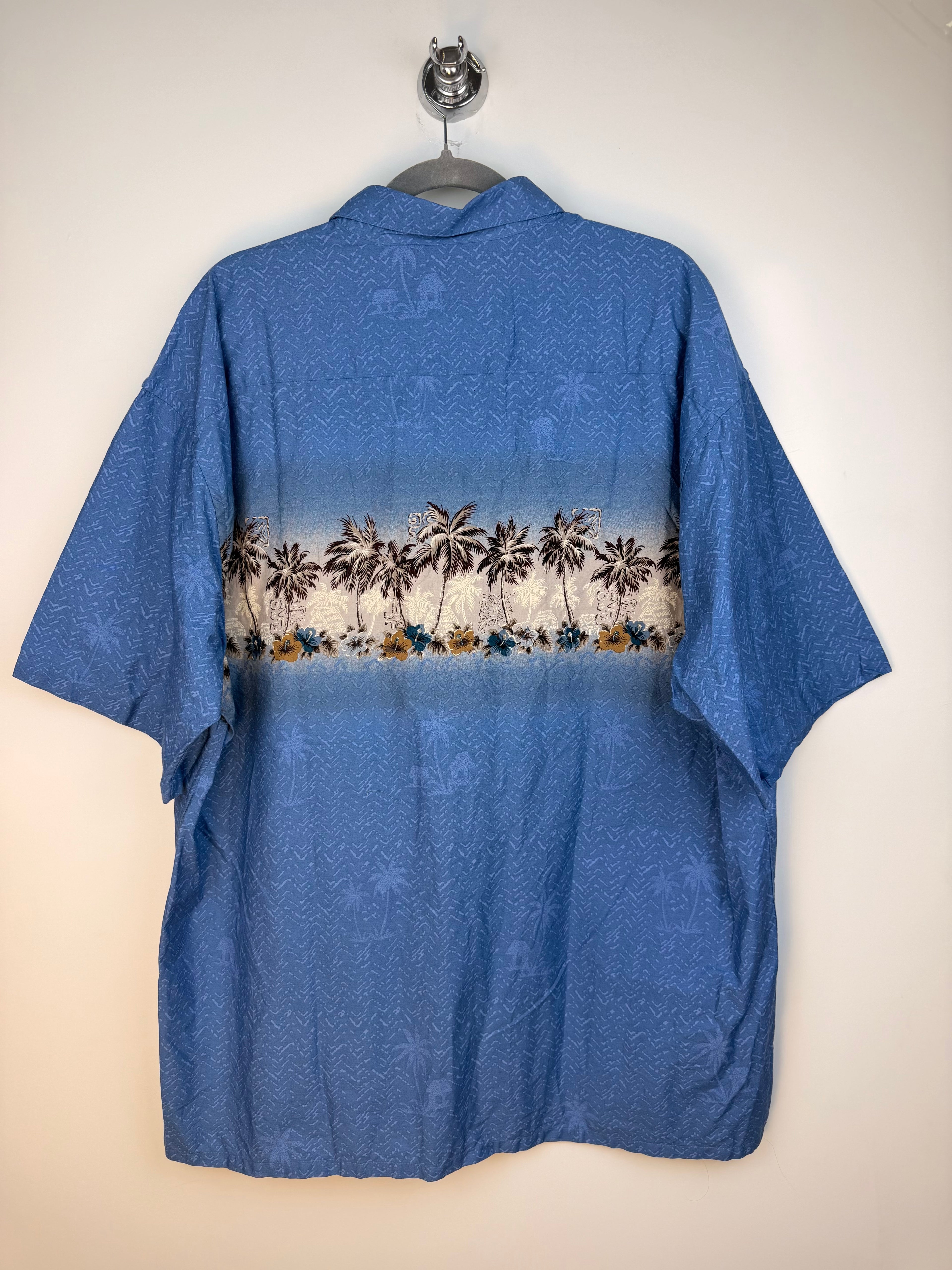 Camicia vintage Pierre Cardin tropicale in cotone – XXL