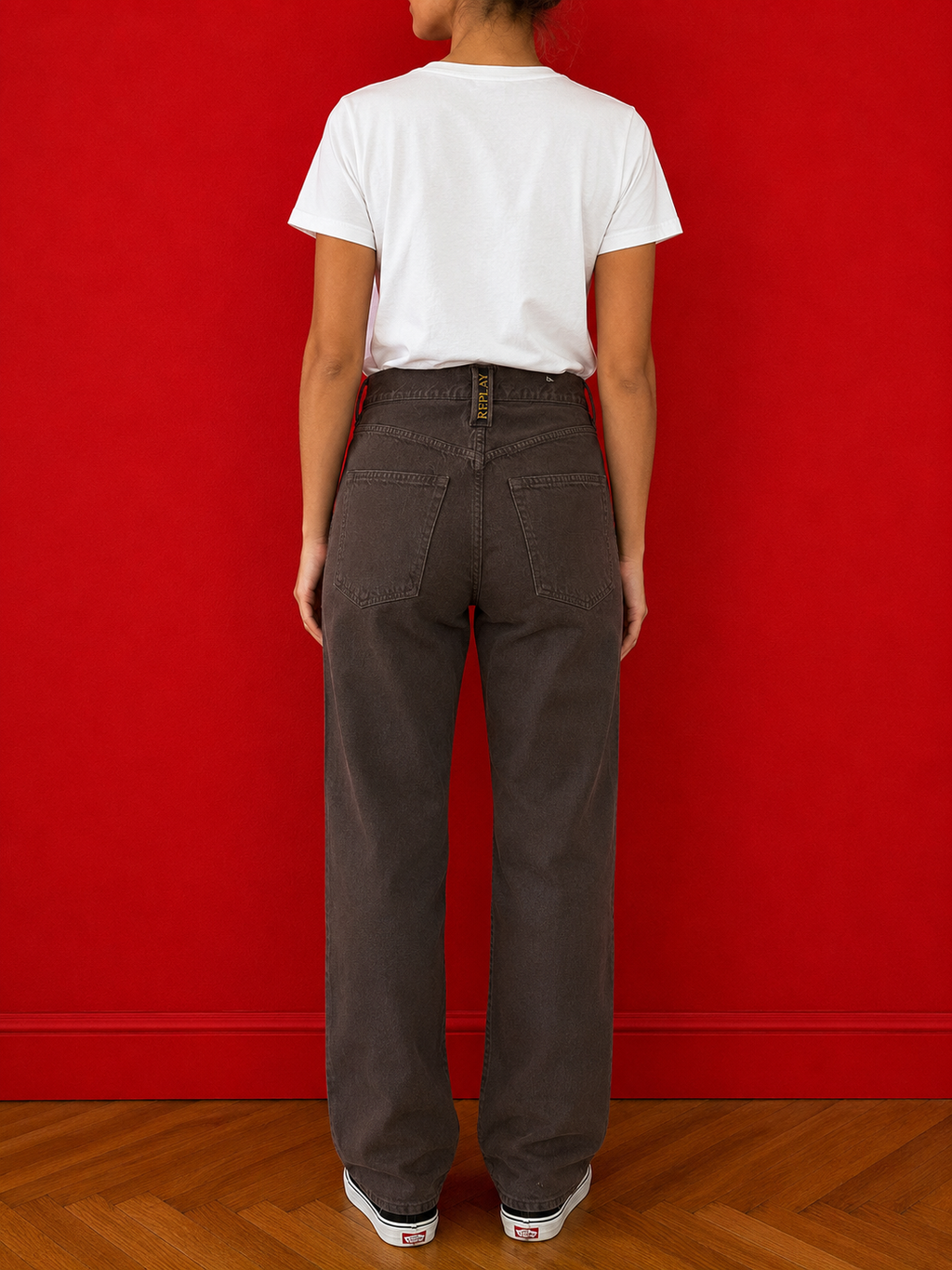 Replay Jeans Vintage Marroni 100% Cotone Regular W32