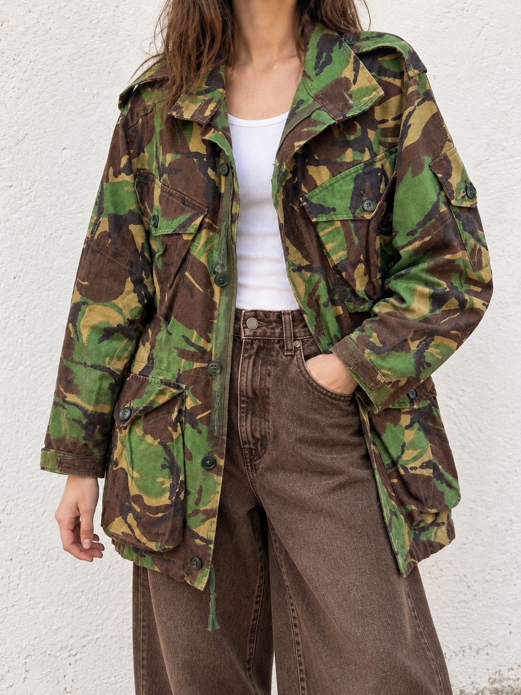 Giacca militare vintage originale British Army – camouflage DPM