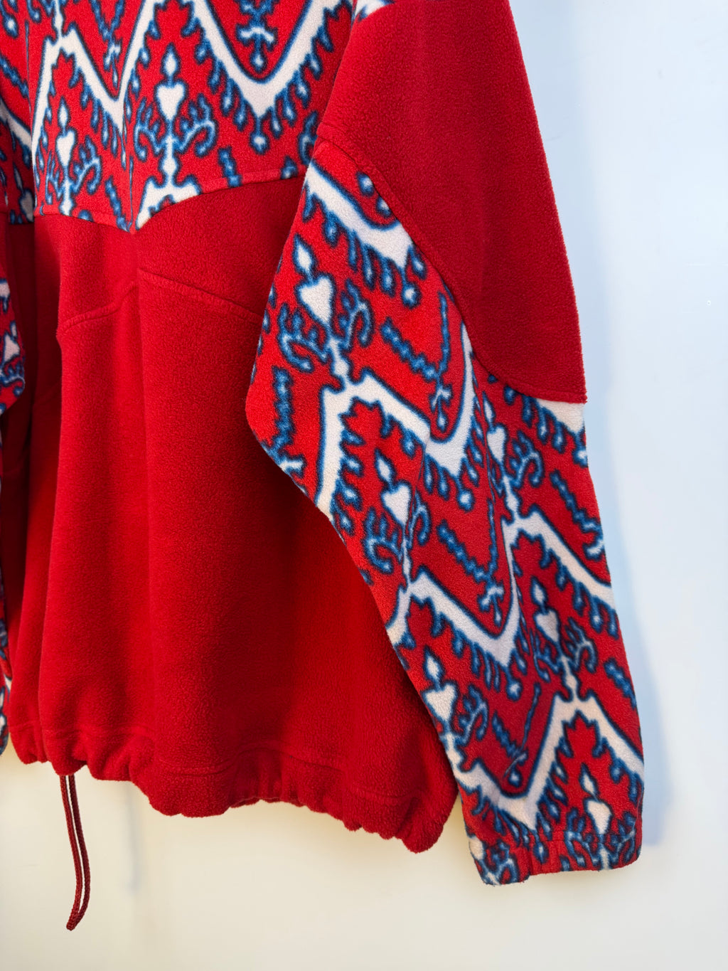 Pile vintage Cape Horn rosso in Polartec – L unisex