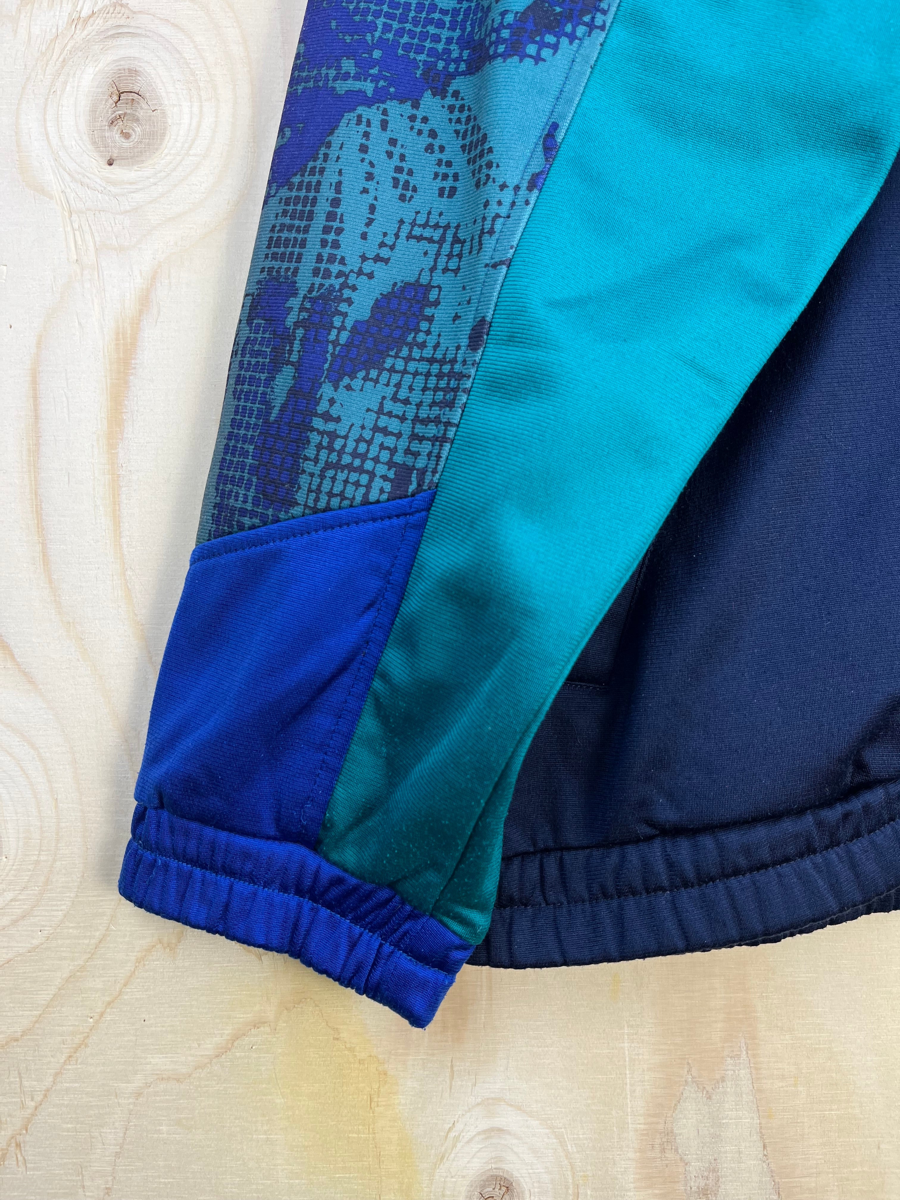 Vintage Fila Track Jacket Pattern 90s Navy Blue Zip-Up