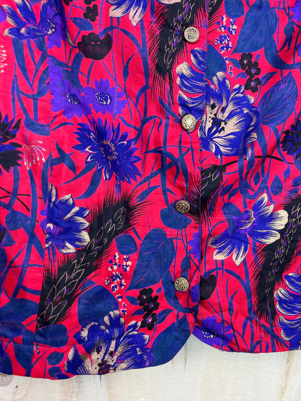 Vintage Floral Statement Blouse