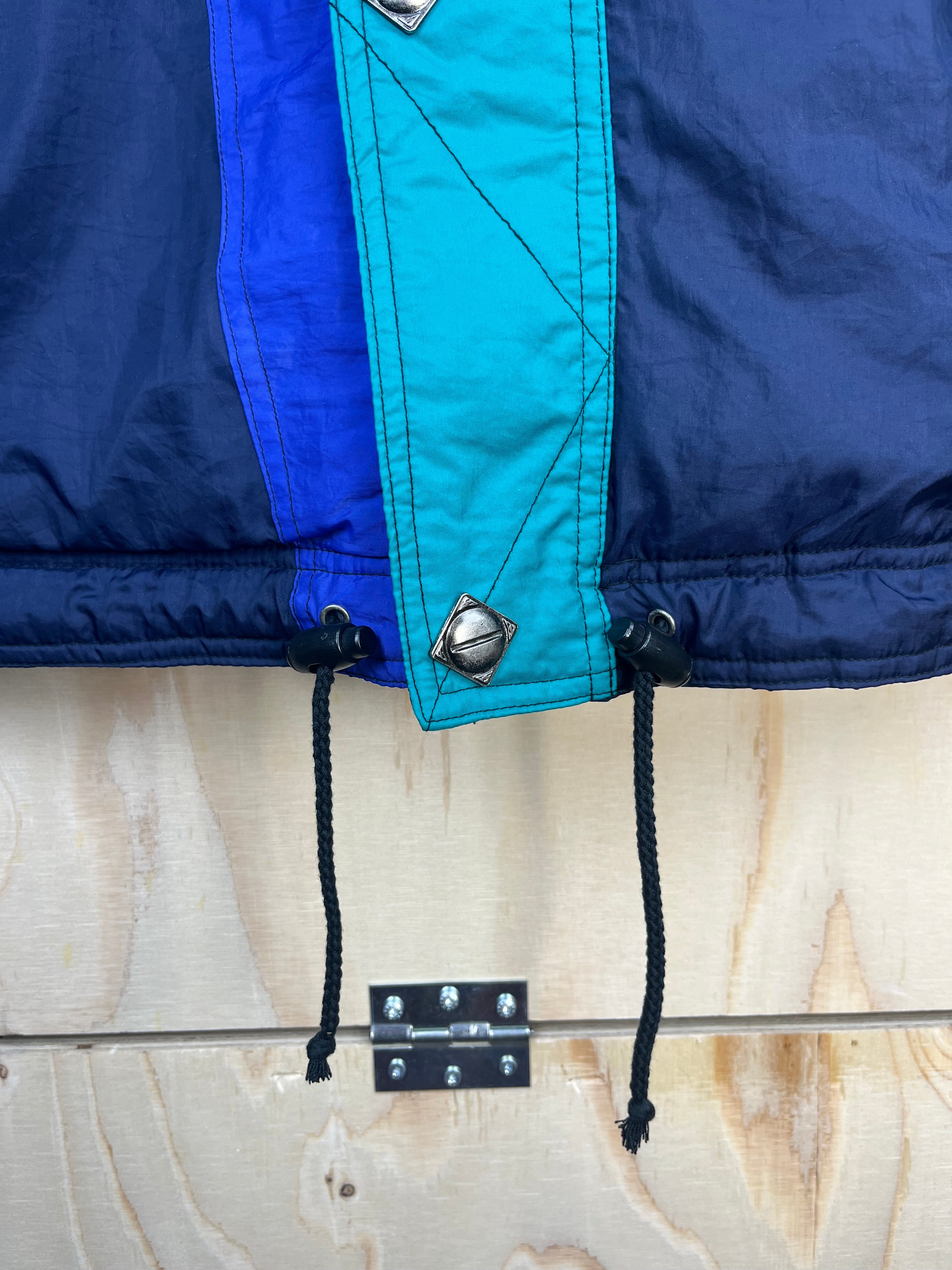 Vintage Colorblock Ski Jacket Multicolor 90s Oversized Puffer