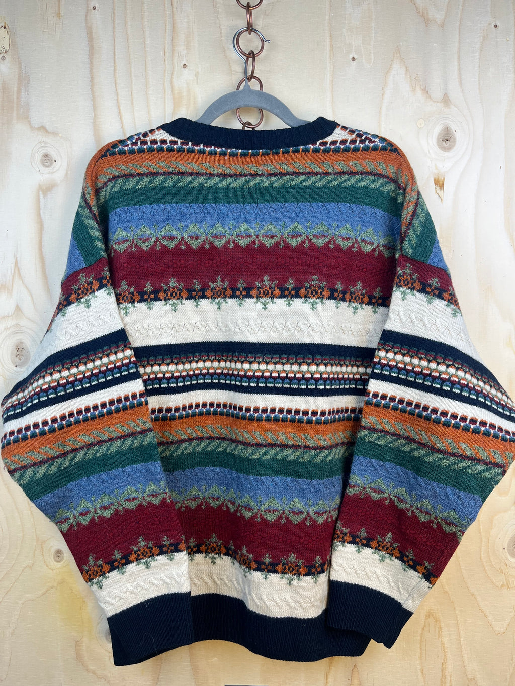 Maglione Vintage Mario Marra Made in Italy Fantasia Nordica
