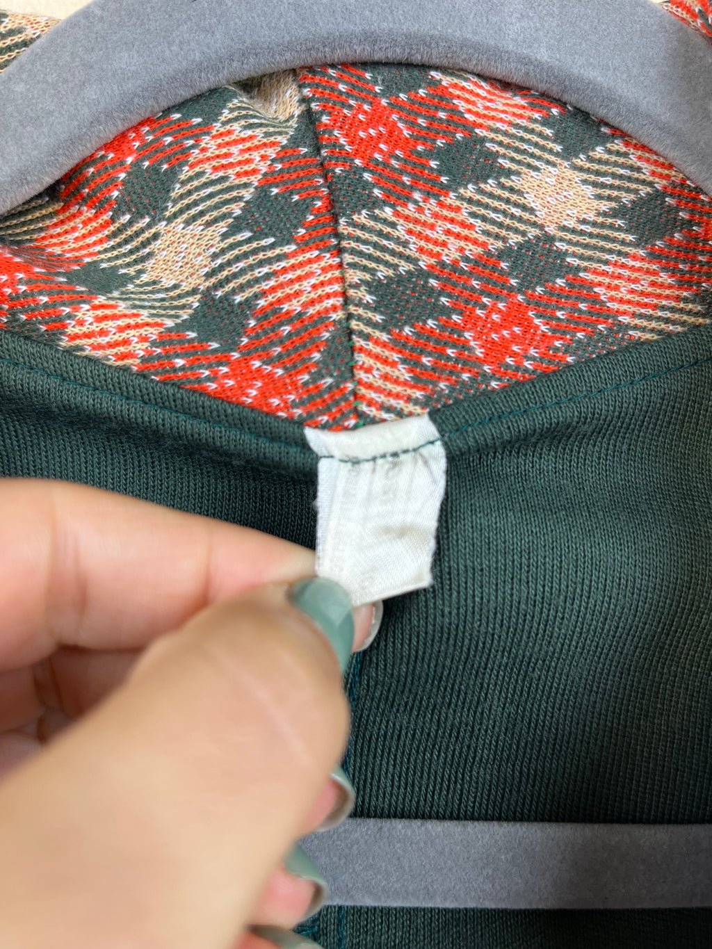 Vintage Wrap Dress Green Top Plaid Skirt Midi Dress