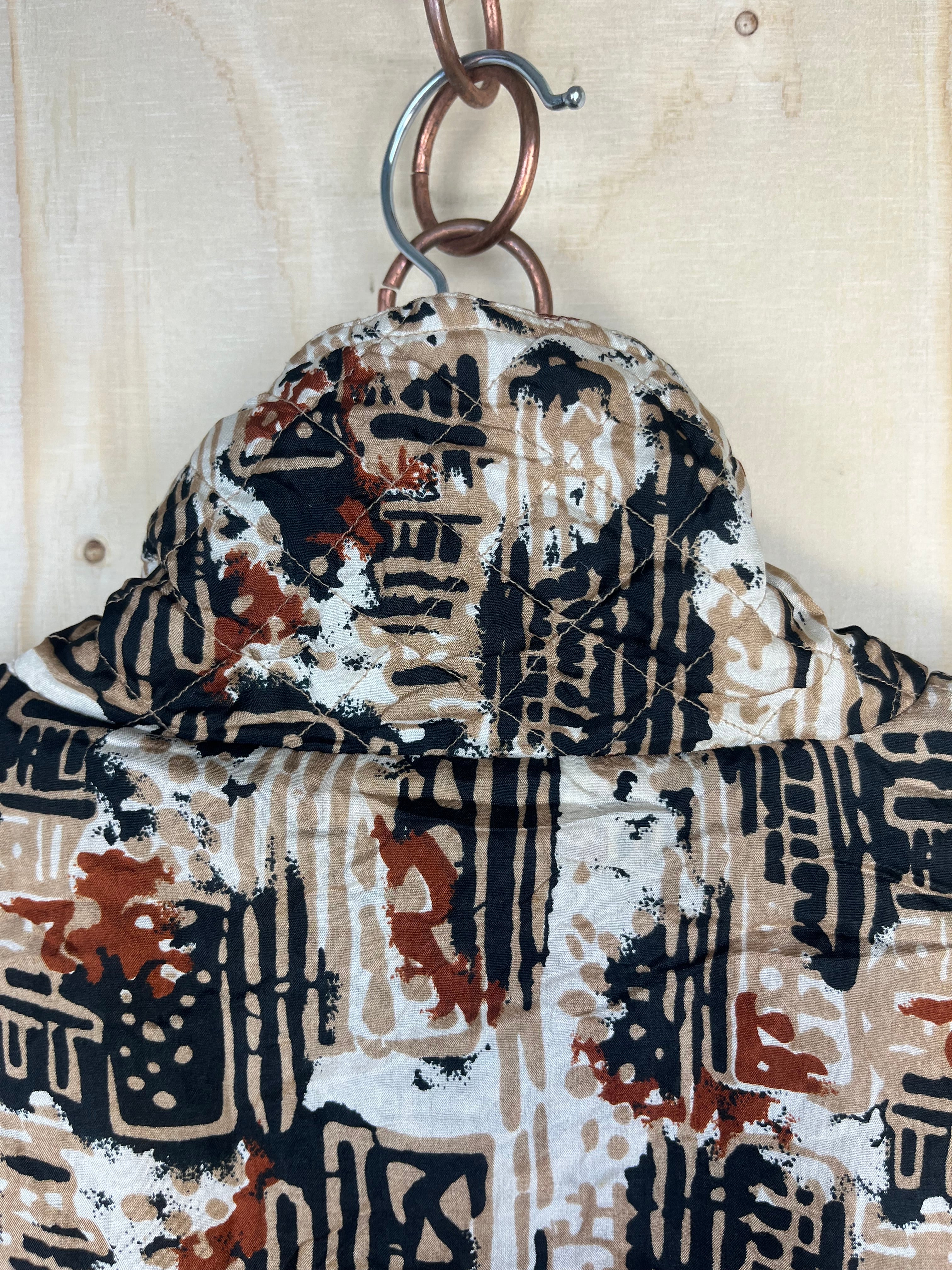 Vintage Silk Blend Jacket 90s Abstract