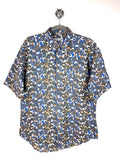 Fabio Onesti Vintage Paisley Shirt – Blue & Gold Pattern – Size M