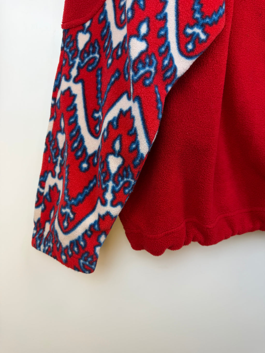 Pile vintage Cape Horn rosso in Polartec – L unisex