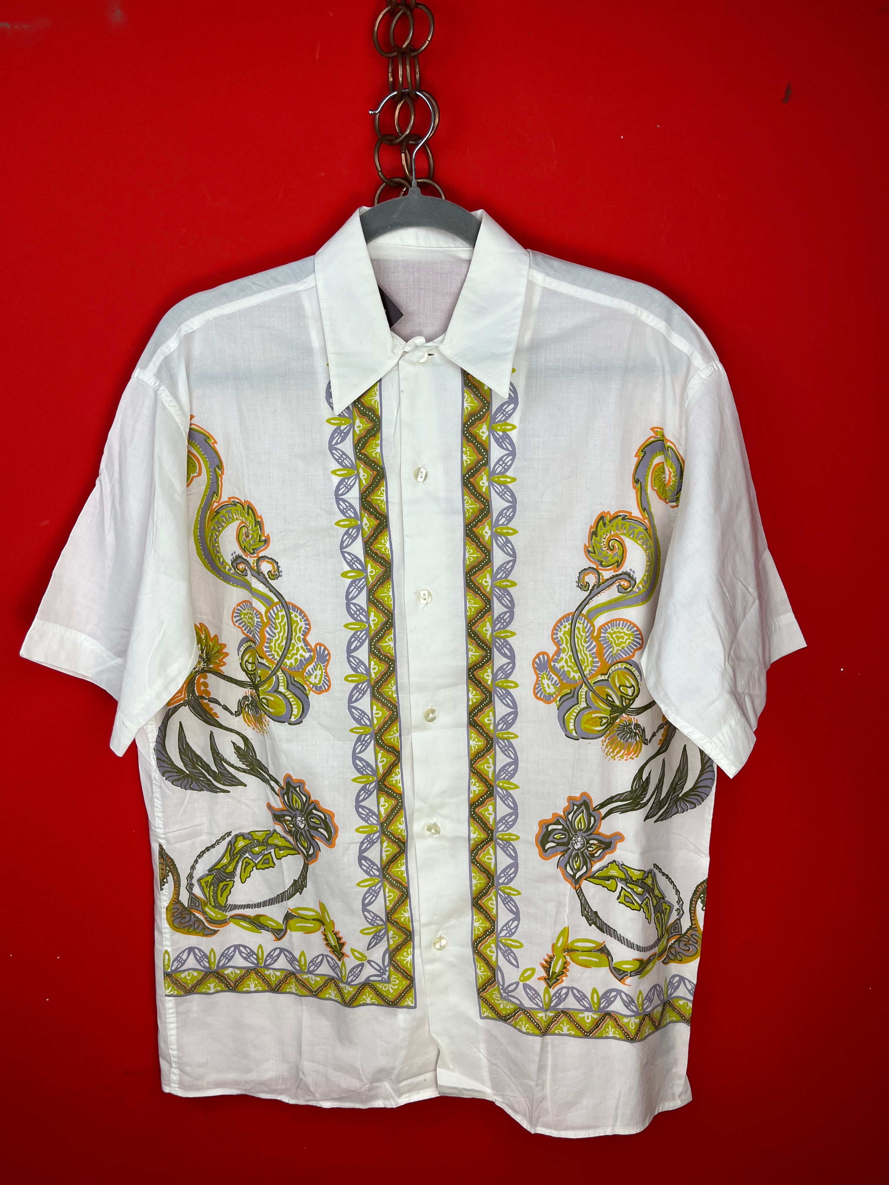 Camicia Vintage Made in Italy in Cotone Stampato