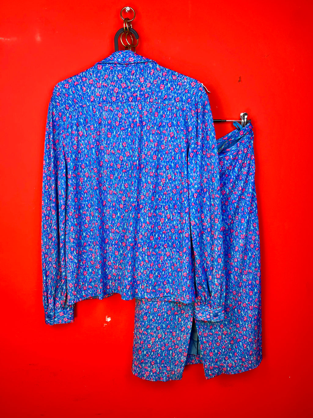 Completo Vintage Floreale Luisa Spagnoli Made in Italy