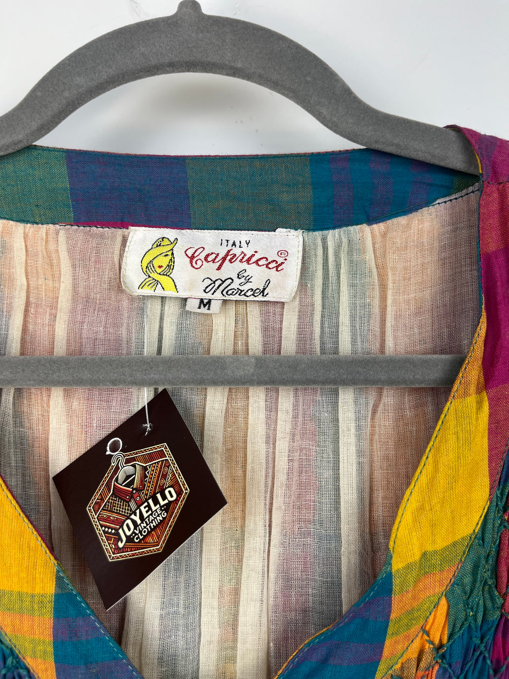 Abito Vintage Made in Italy Multicolor in Cotone