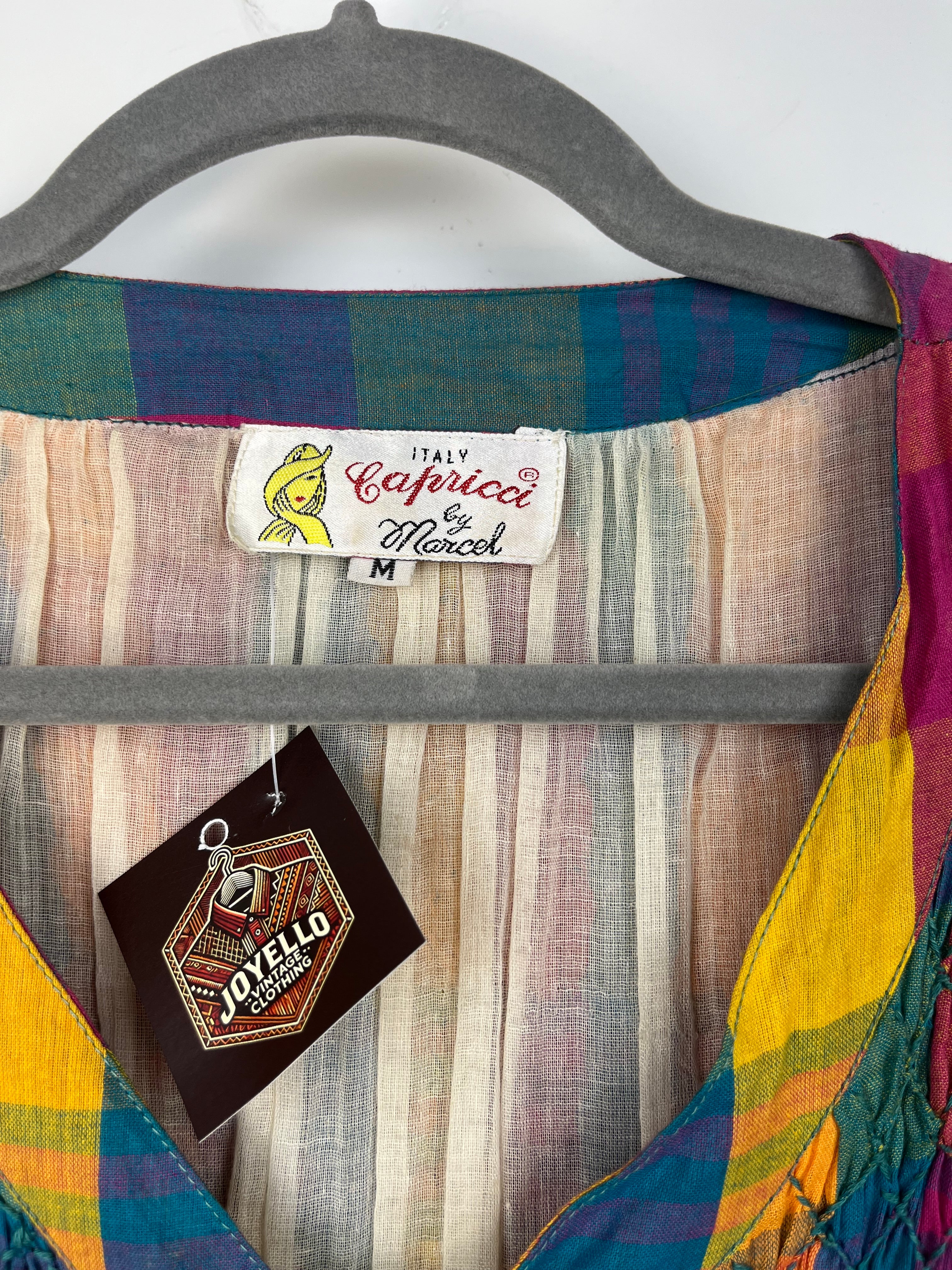 Abito Vintage Made in Italy Multicolor in Cotone