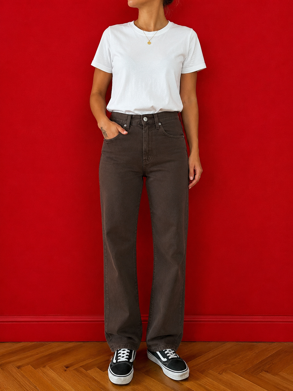 Replay Jeans Vintage Marroni 100% Cotone Regular W32