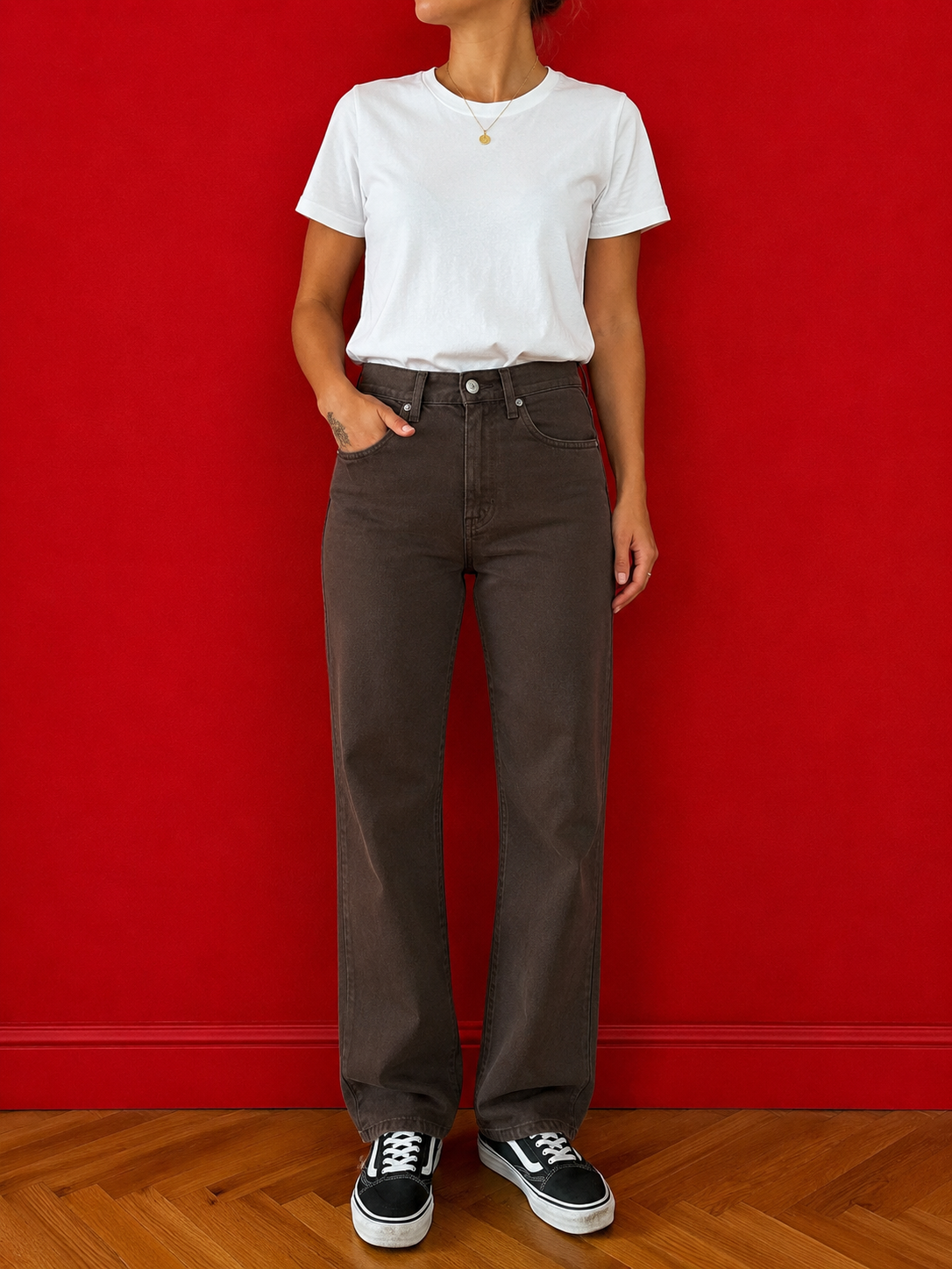 Replay Jeans Vintage Marroni 100% Cotone Regular W32