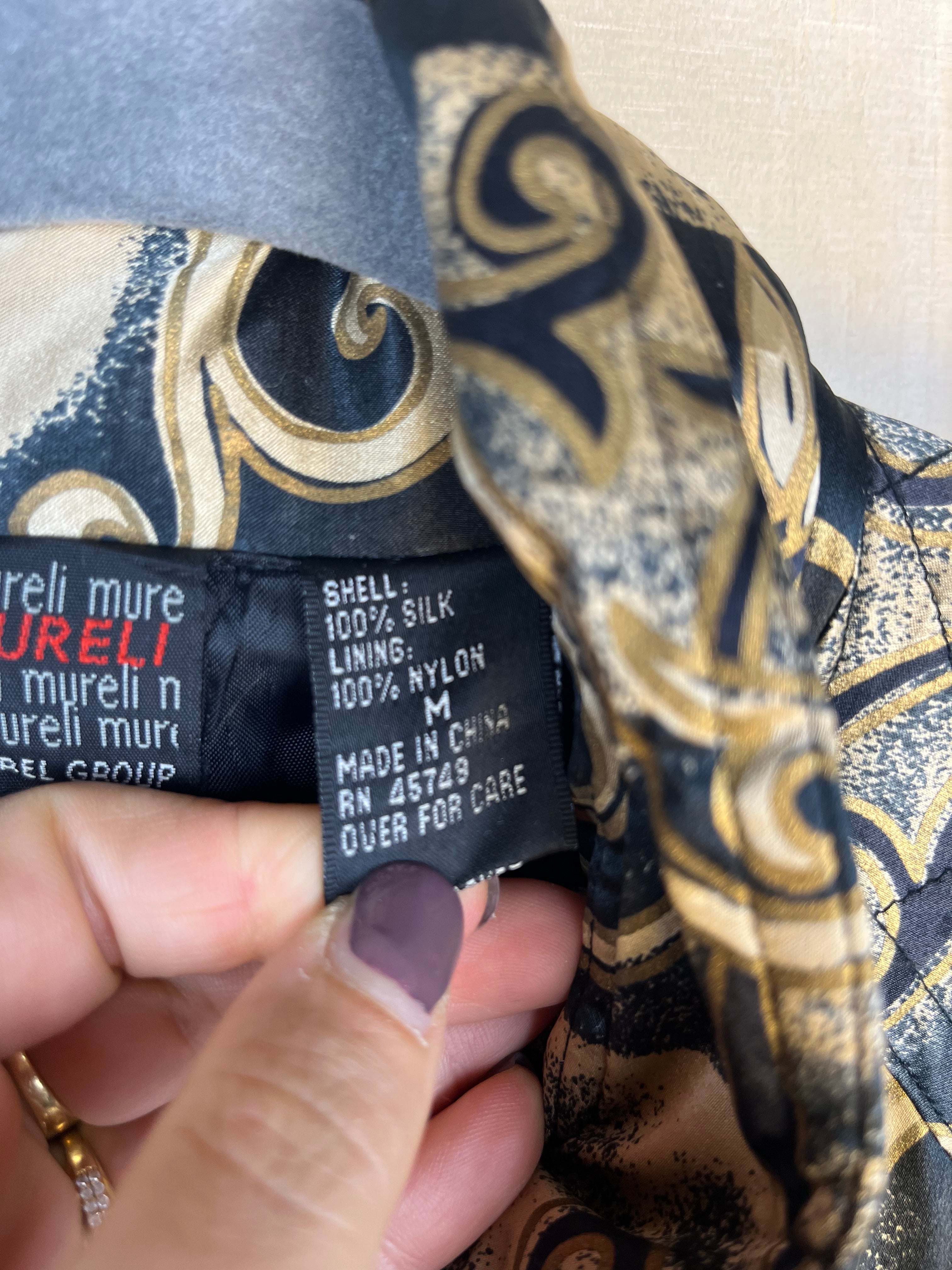 Vintage Silk Baroque Jacket 90s