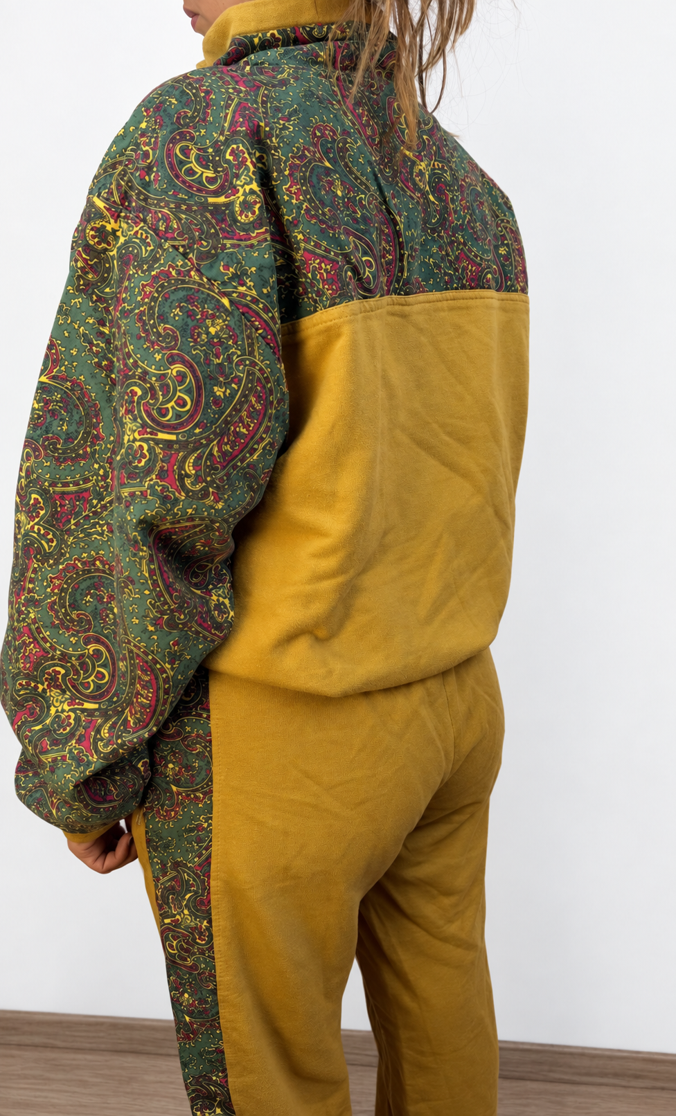 Tuta vintage Trigema paisley senape – taglia L