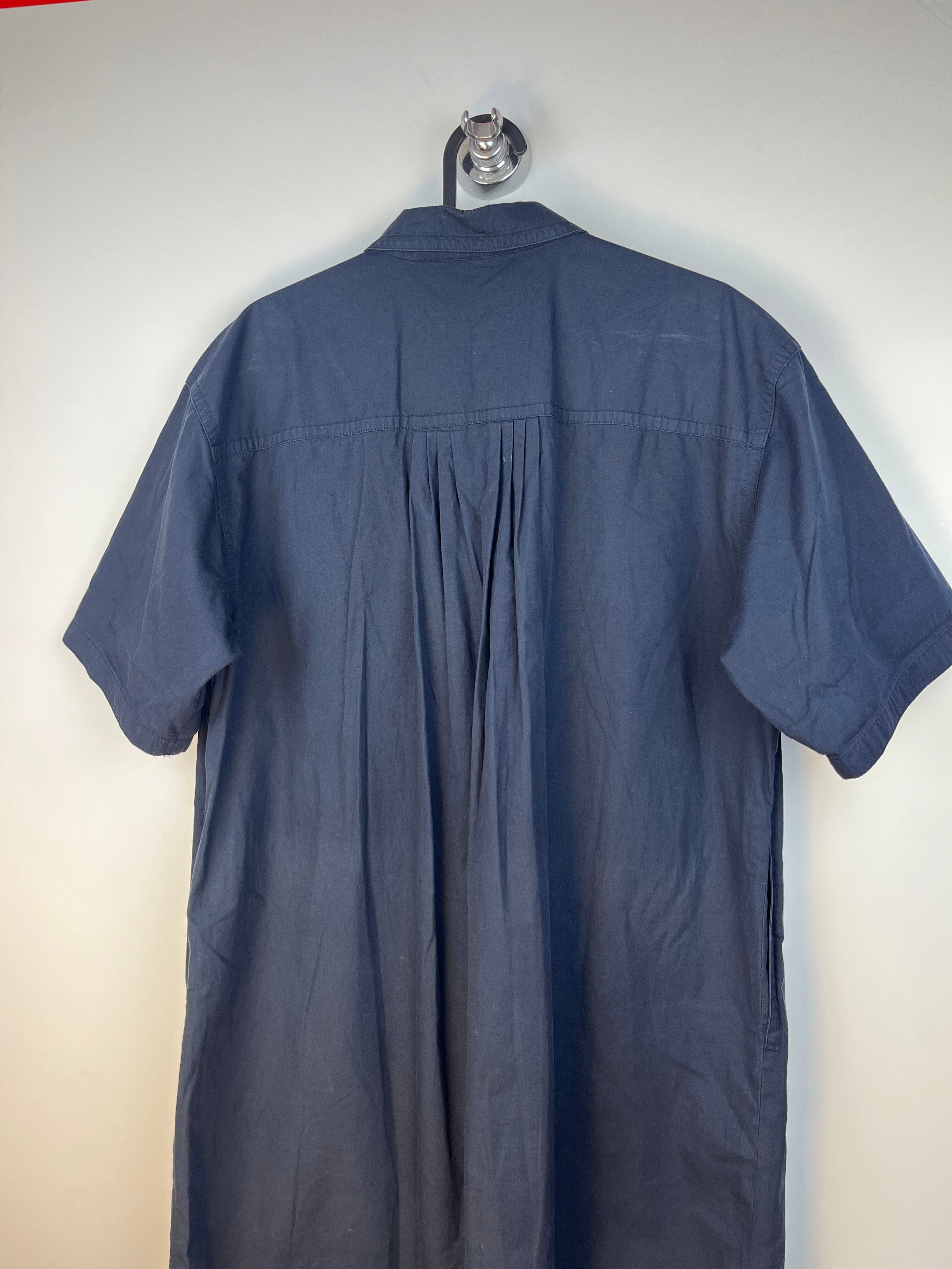 Abito Camicia Vintage Iceberg Ricamato Blu Navy